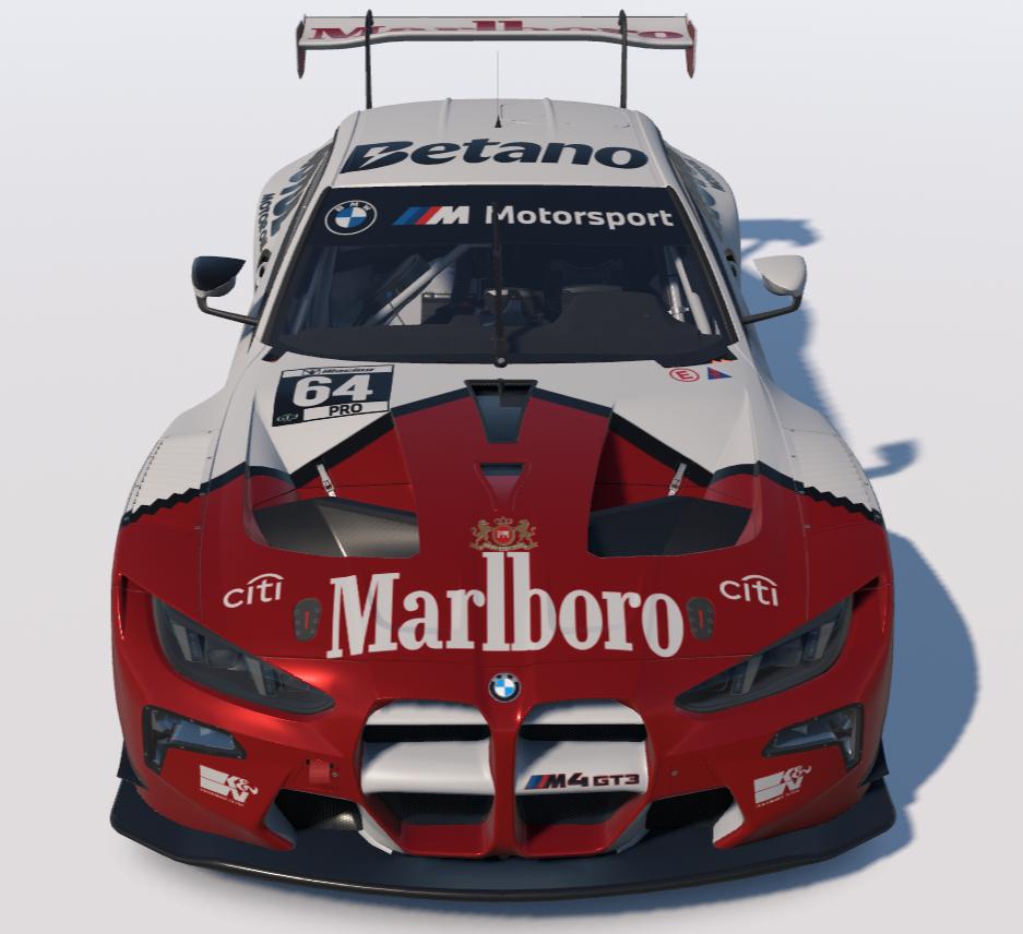 Preview of Reverse Marlboro White/Red BMW M4 GT3 EVO by Ronald Lawson2