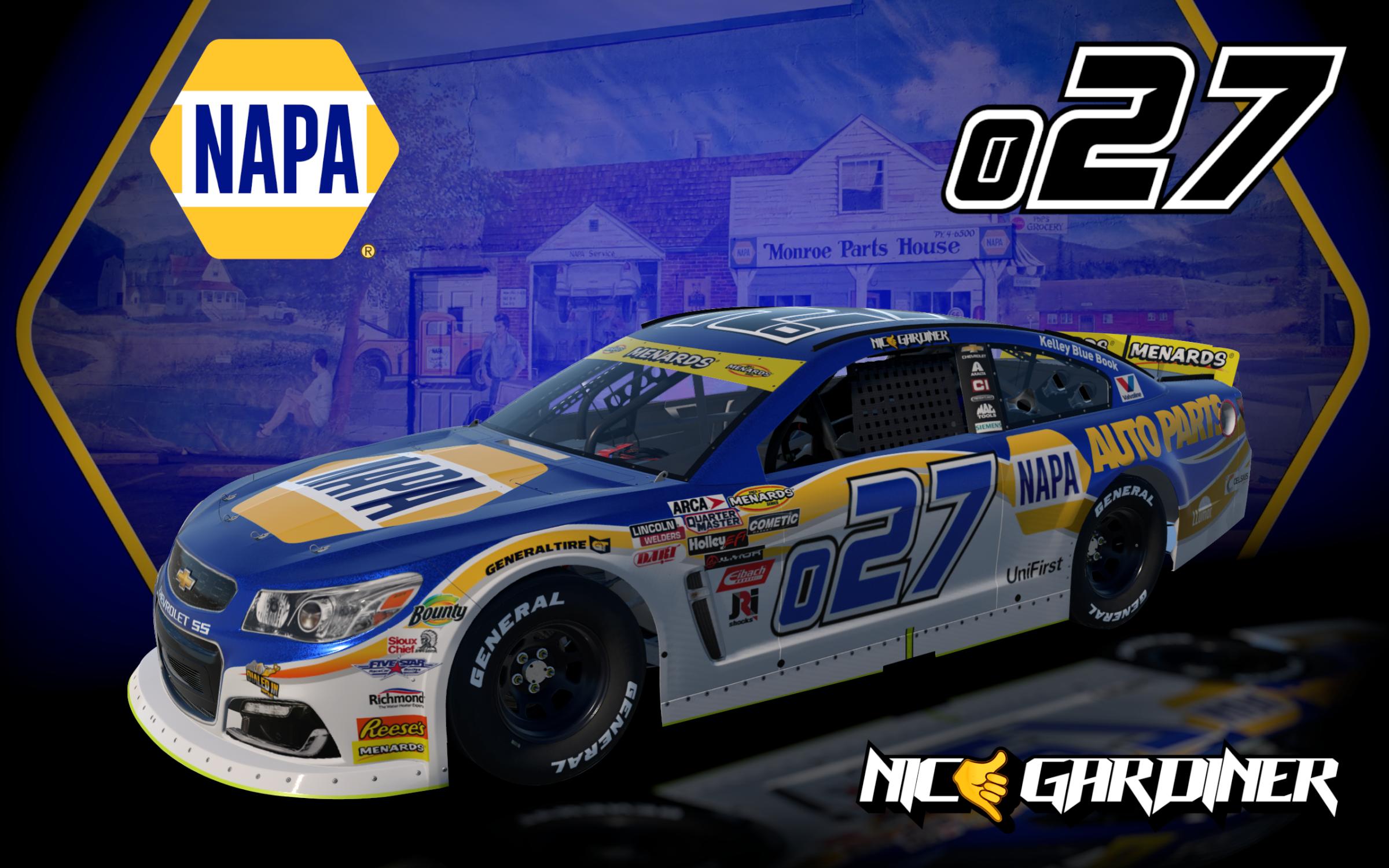 Preview of Nick Gardiner 2026 NAPA ARCA Chevy (FICTIONAL) by Nathaniel O.