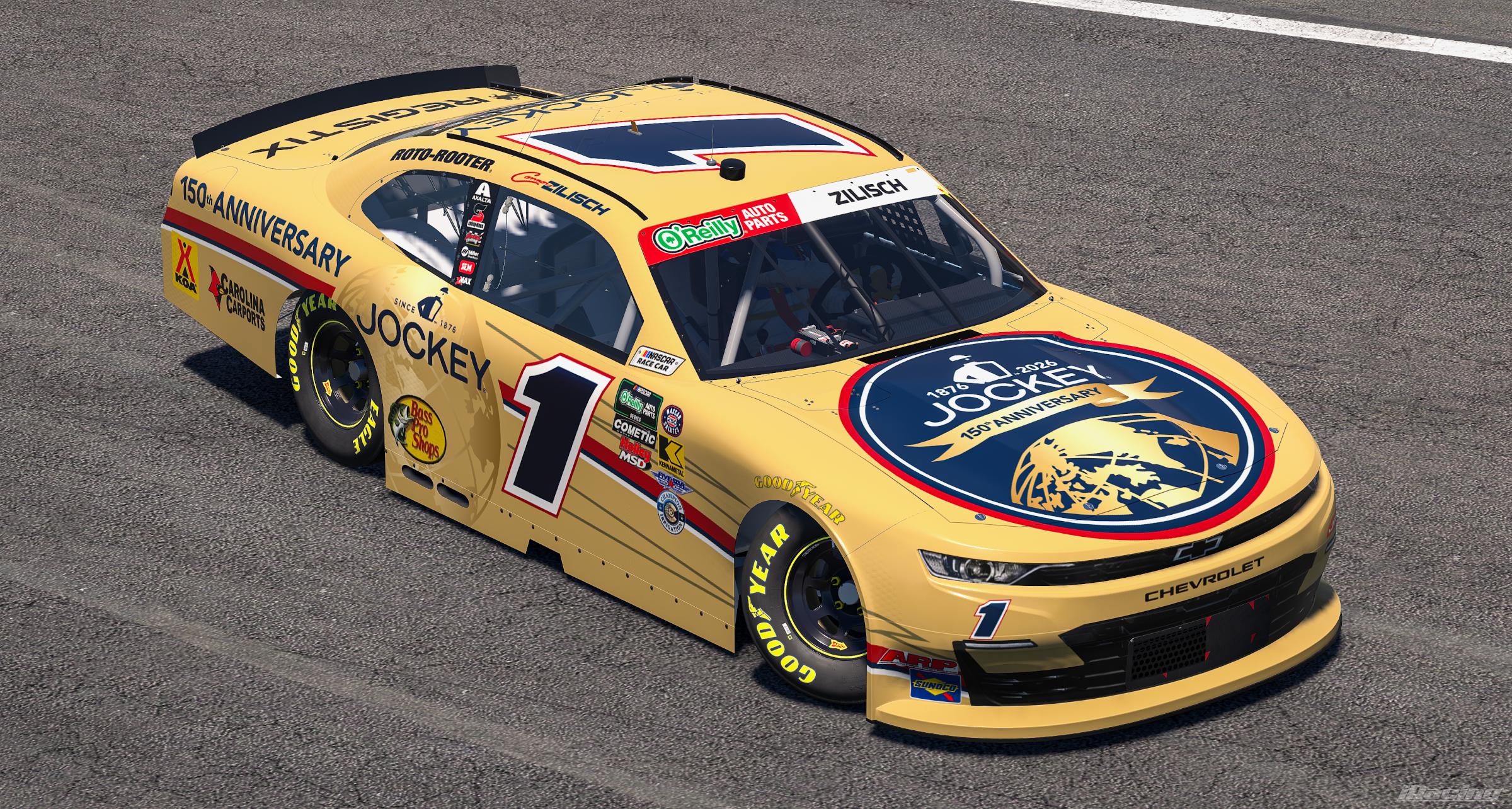 Preview of 2026 Connor Zilisch Jockey 150 Years Chevrolet (No #s) by Ryan A Williams