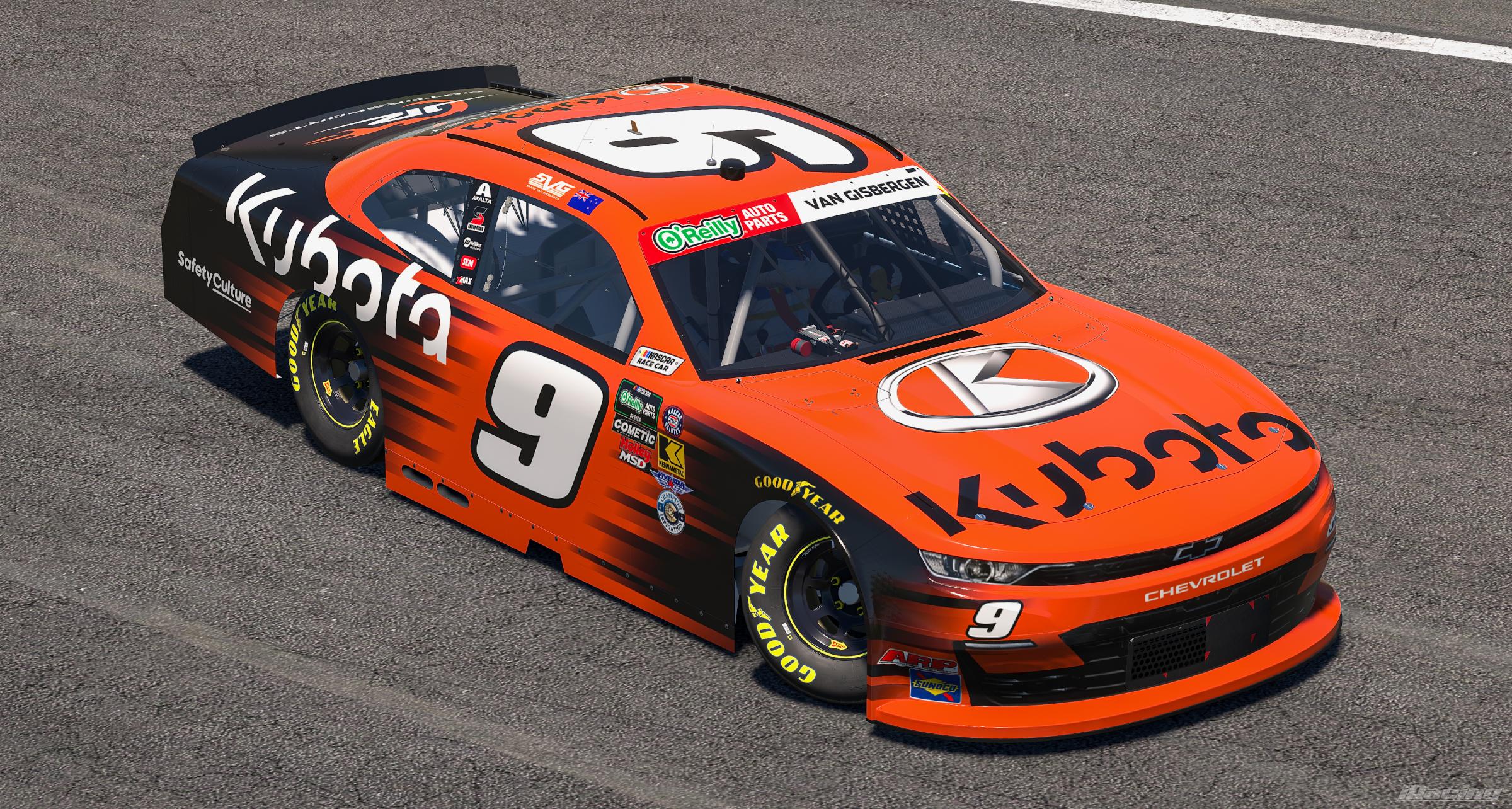 Preview of 2026 Shane Van Gisbergen Kubota Tractors Chevrolet (No #s) by Ryan A Williams