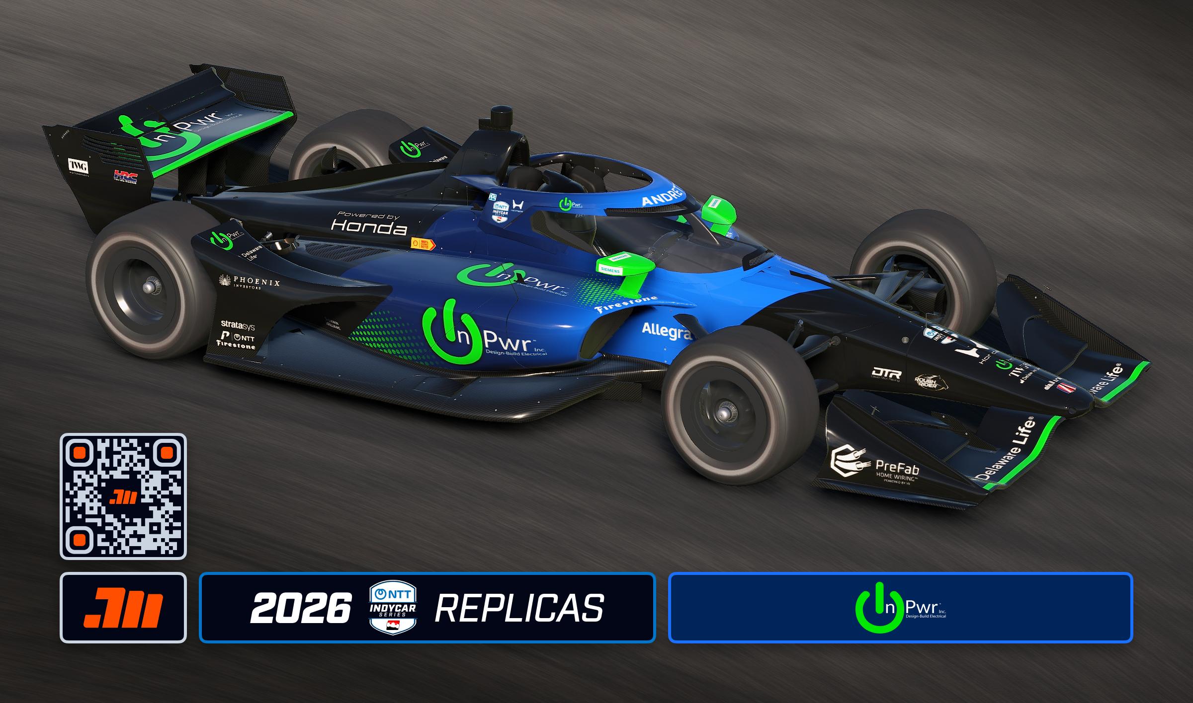 Preview of 2026 Marcus Ericsson InPwr IndyCar by Jeff McKeand