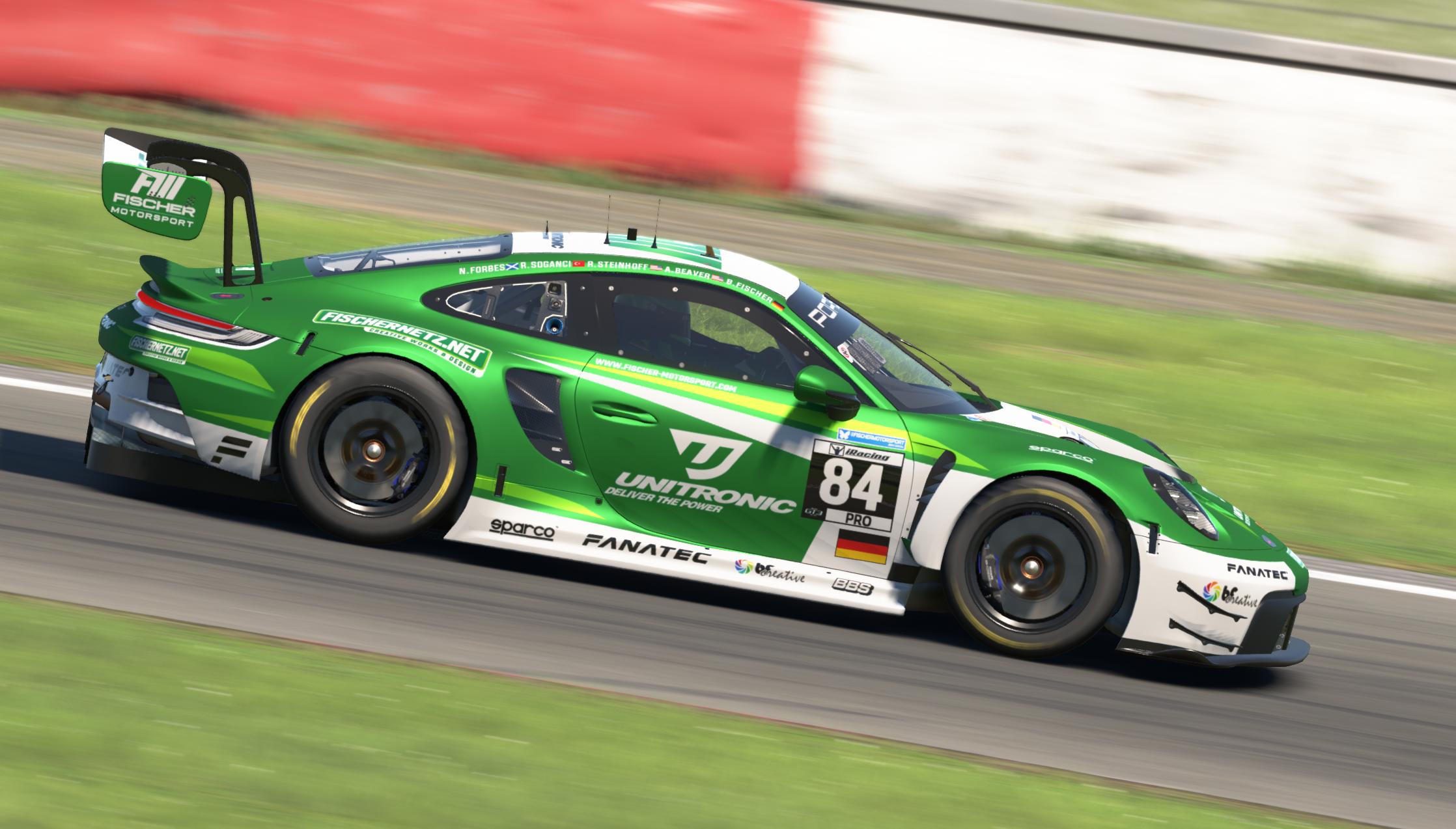 Preview of 2026 iRacing Nürburgring 24 Hours - Unitronic Fischer Motorsport Porsche 911 GT3R (992) by Benjamin Fischer