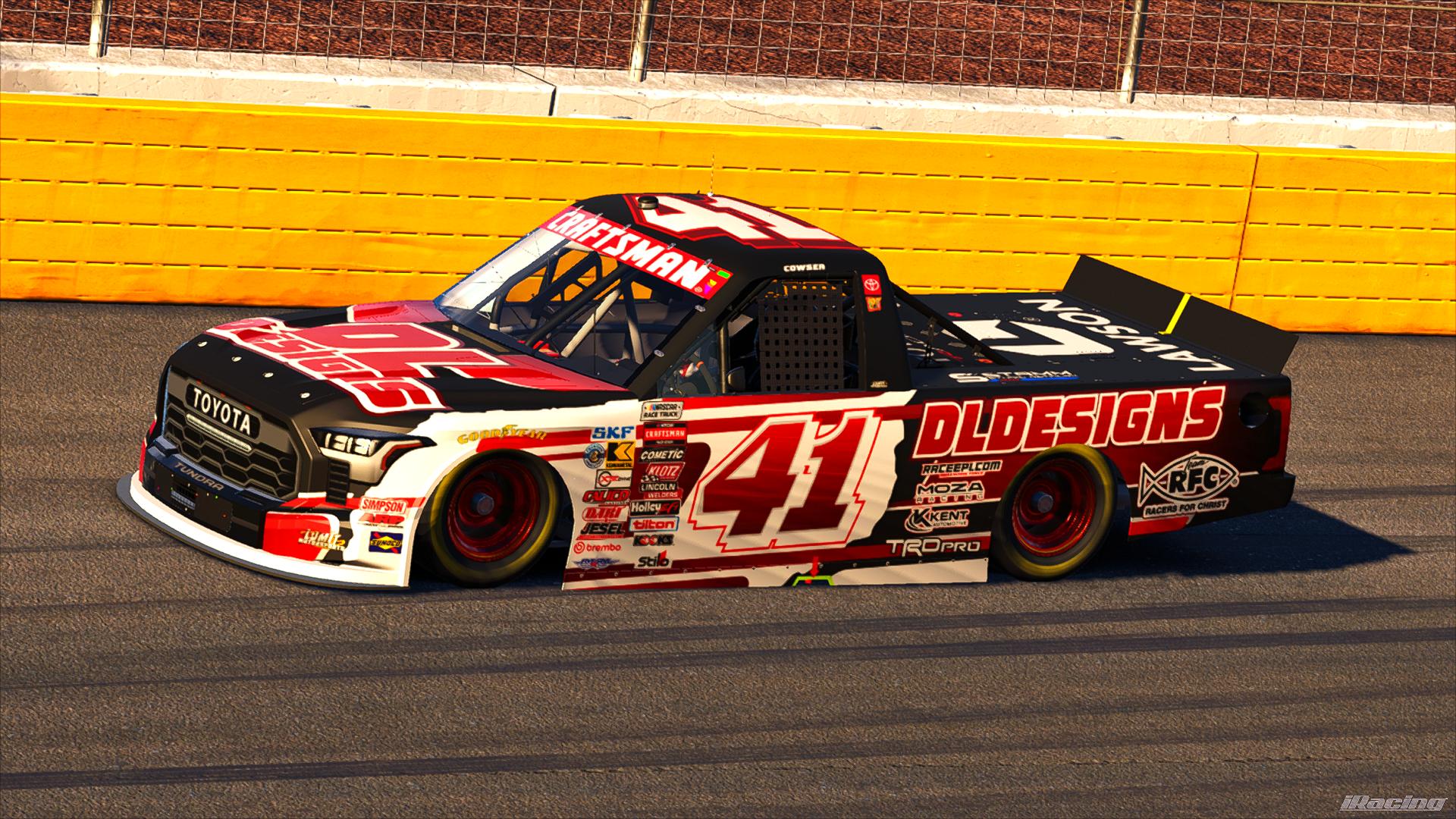 Preview of #41 2026 DLDesigns Toyota Truck by Daniel Selway Jr
