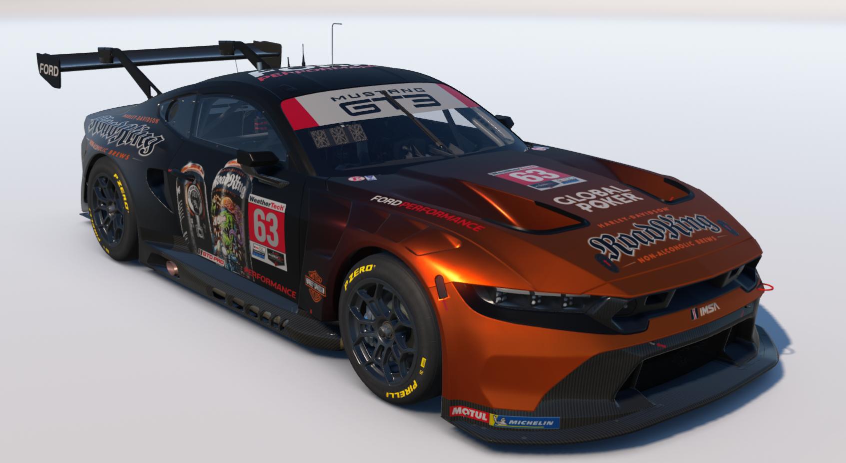 Preview of Harley-Davidson Road Kings NA Ford Mustang GT3 by Tyler Marifke