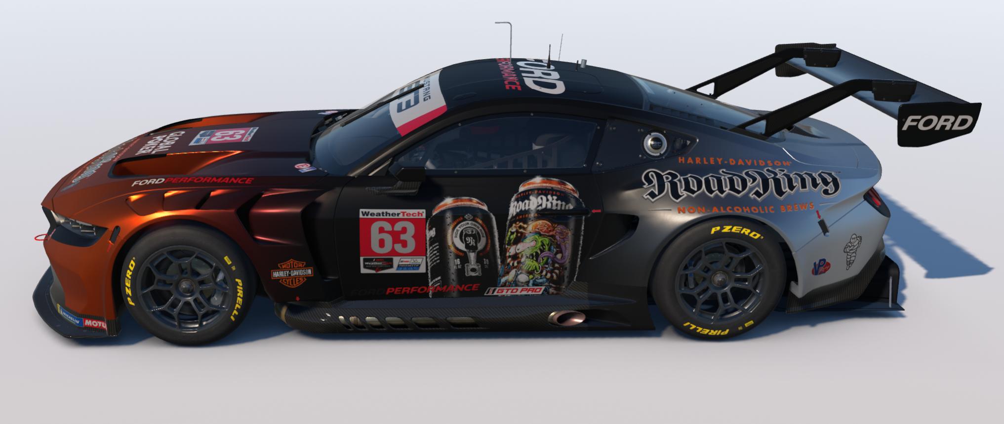 Preview of Harley-Davidson Road Kings NA Ford Mustang GT3 by Tyler Marifke