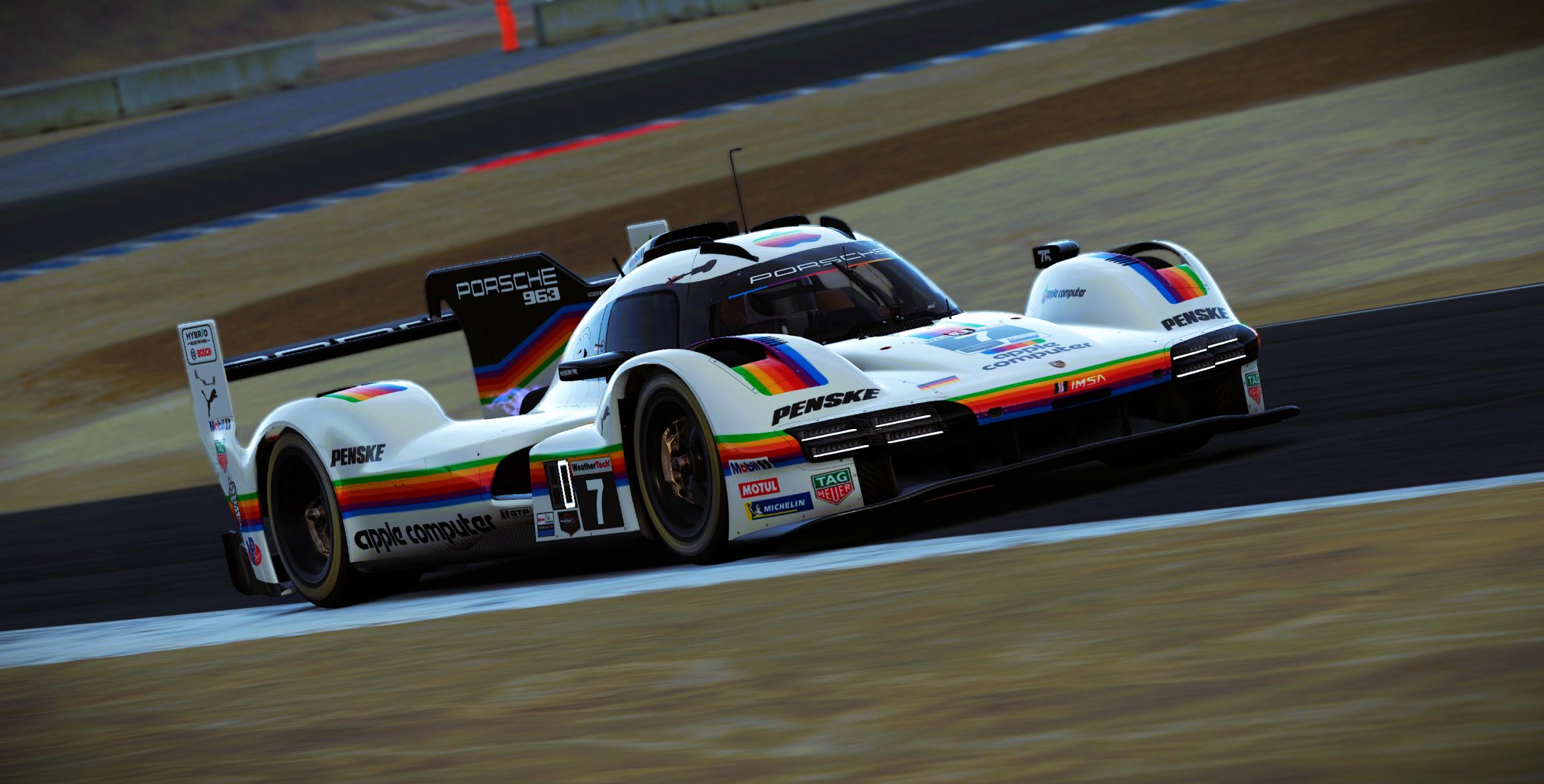 Preview of Porsche Penske Motorsports #7 Porsche 963 GTP 2026 Laguna Seca IMSA Livery by Samuel J Ball