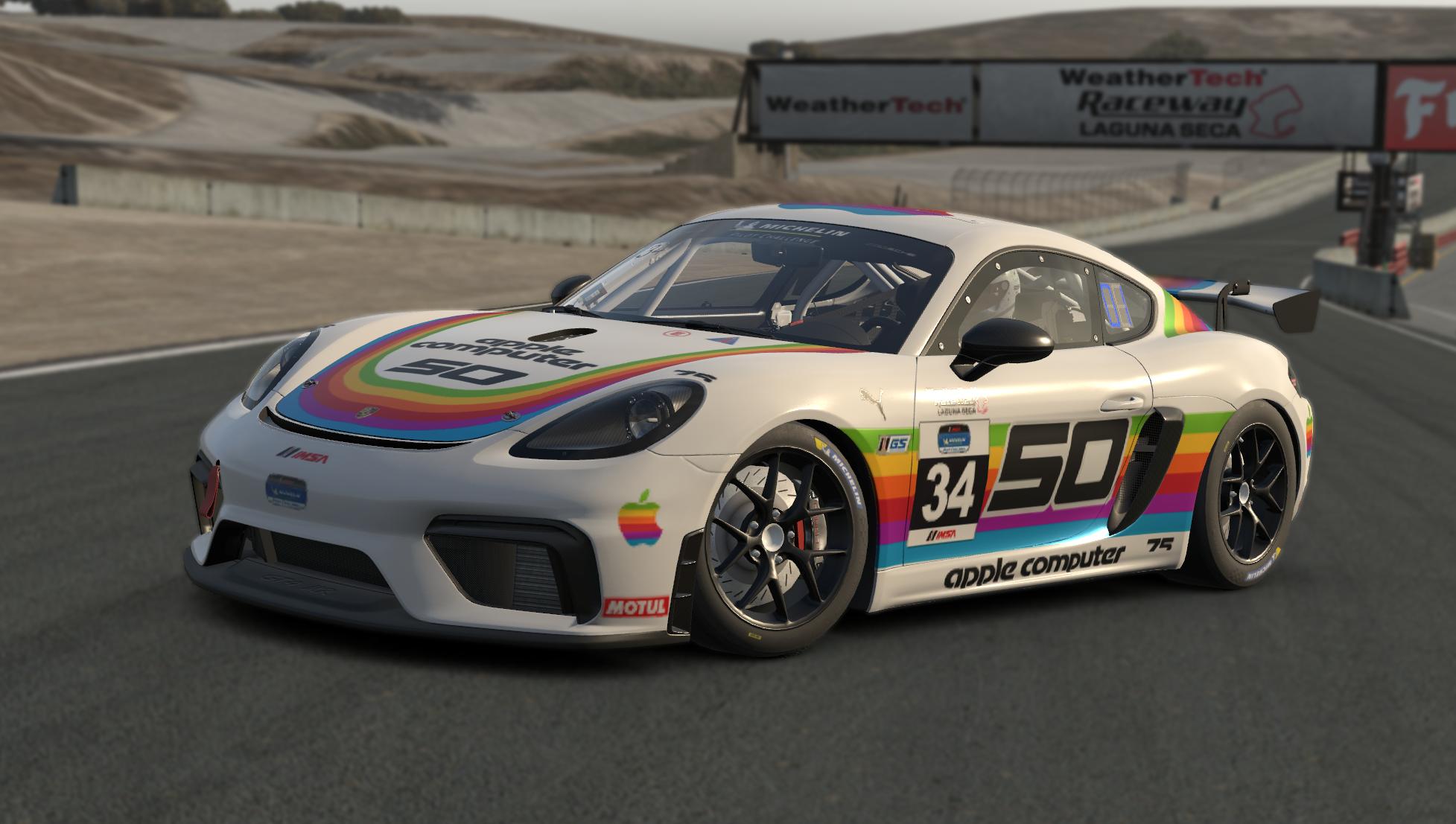 Preview of Laguna Seca Safety car Apple throwback livery by Vasiliy S.