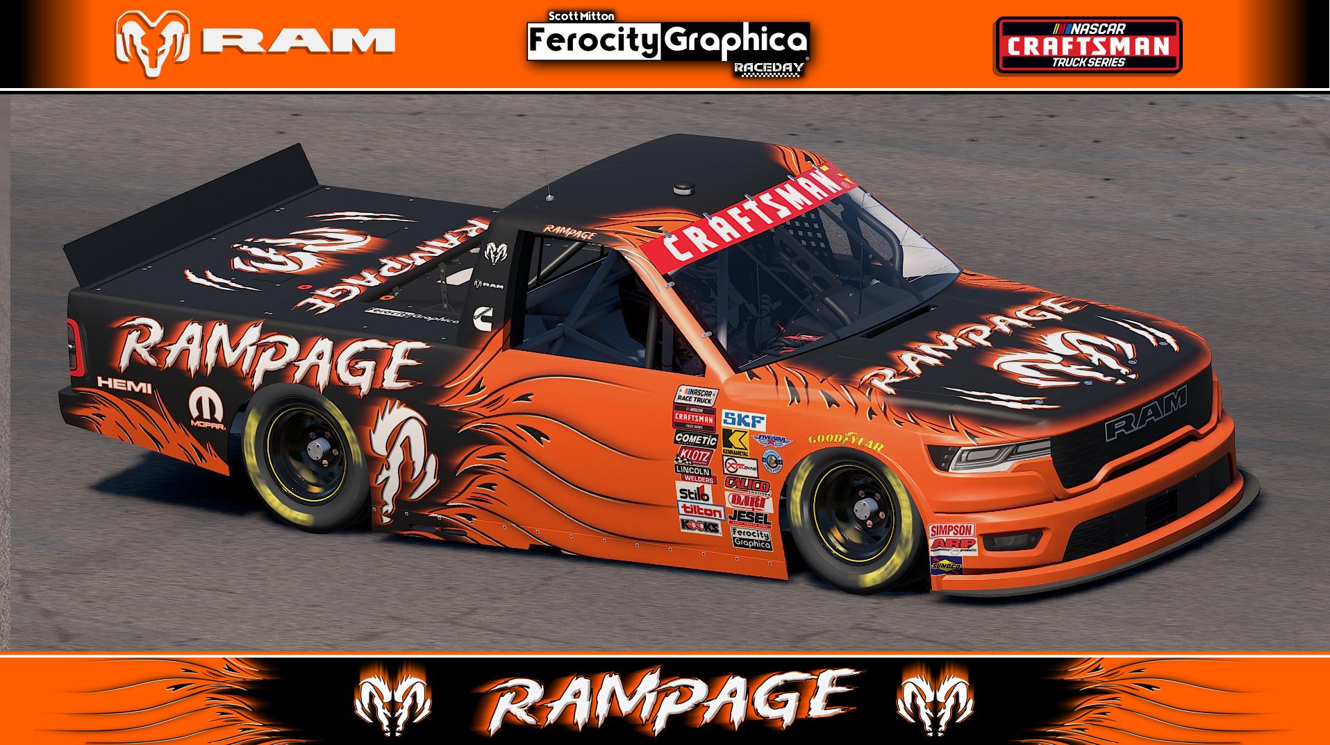 Preview of Rampage NASCAR Truck Series RAM (No Numbers) by Scott Mitton