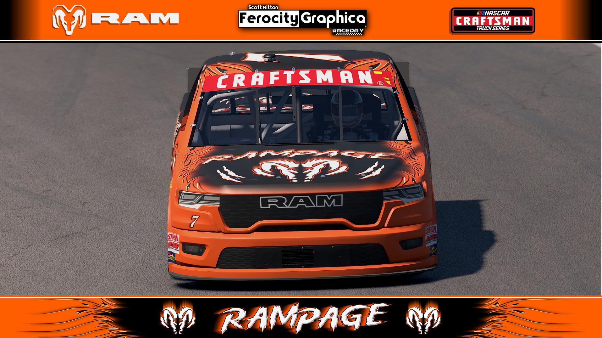 Preview of Rampage NASCAR Truck Series RAM (No Numbers) by Scott Mitton