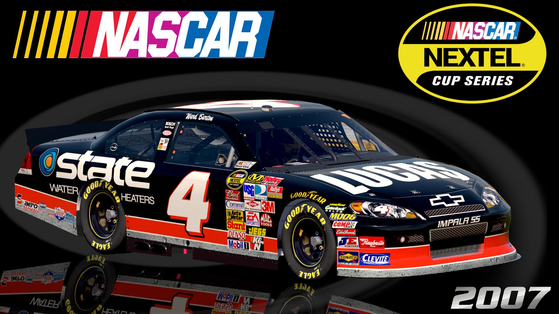 Preview of #4 Ward Burton 2007 Lucas Oil State Water Heaters Impala SS COT by Christian Budd