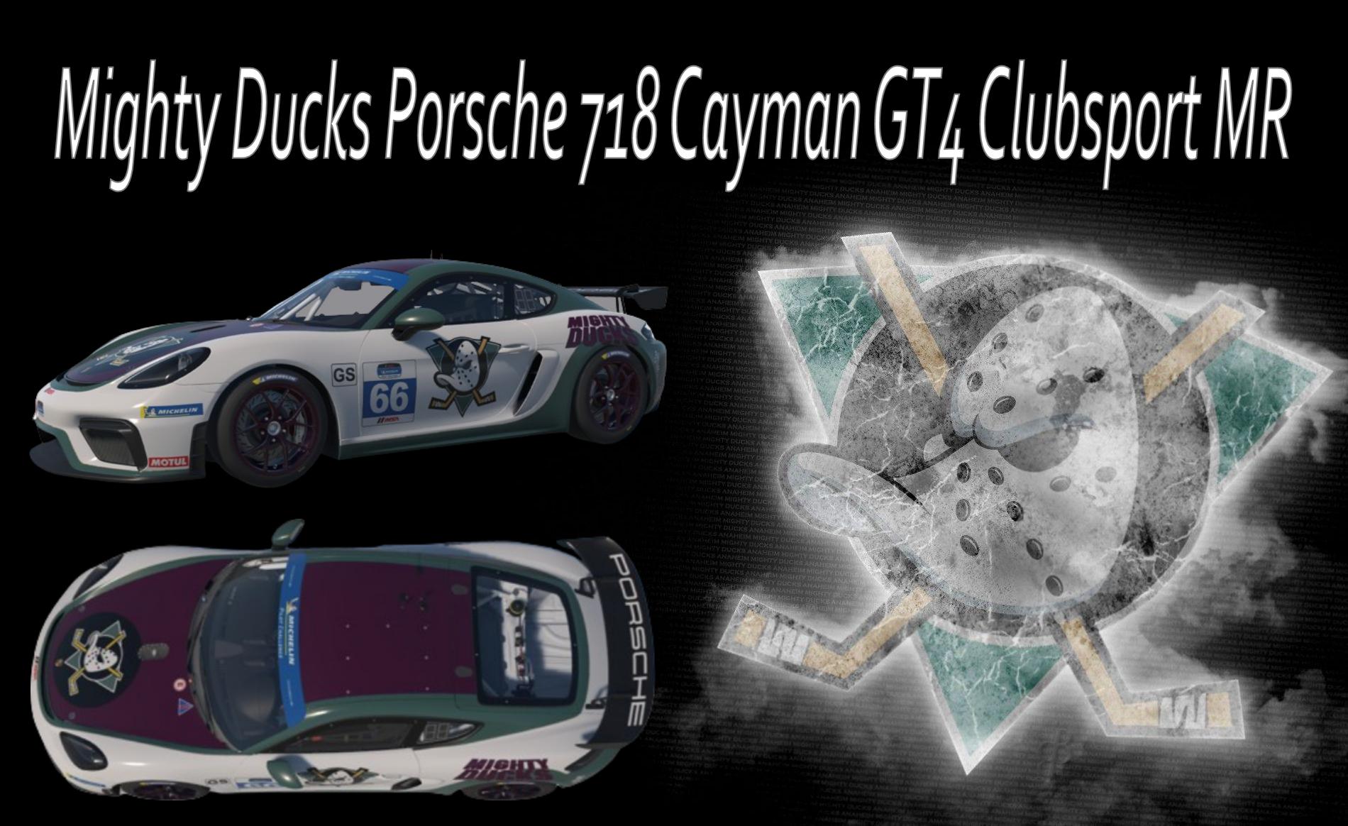 Preview of Mighty Ducks Porsche 718 Cayman GT4 by Scott Leitner2