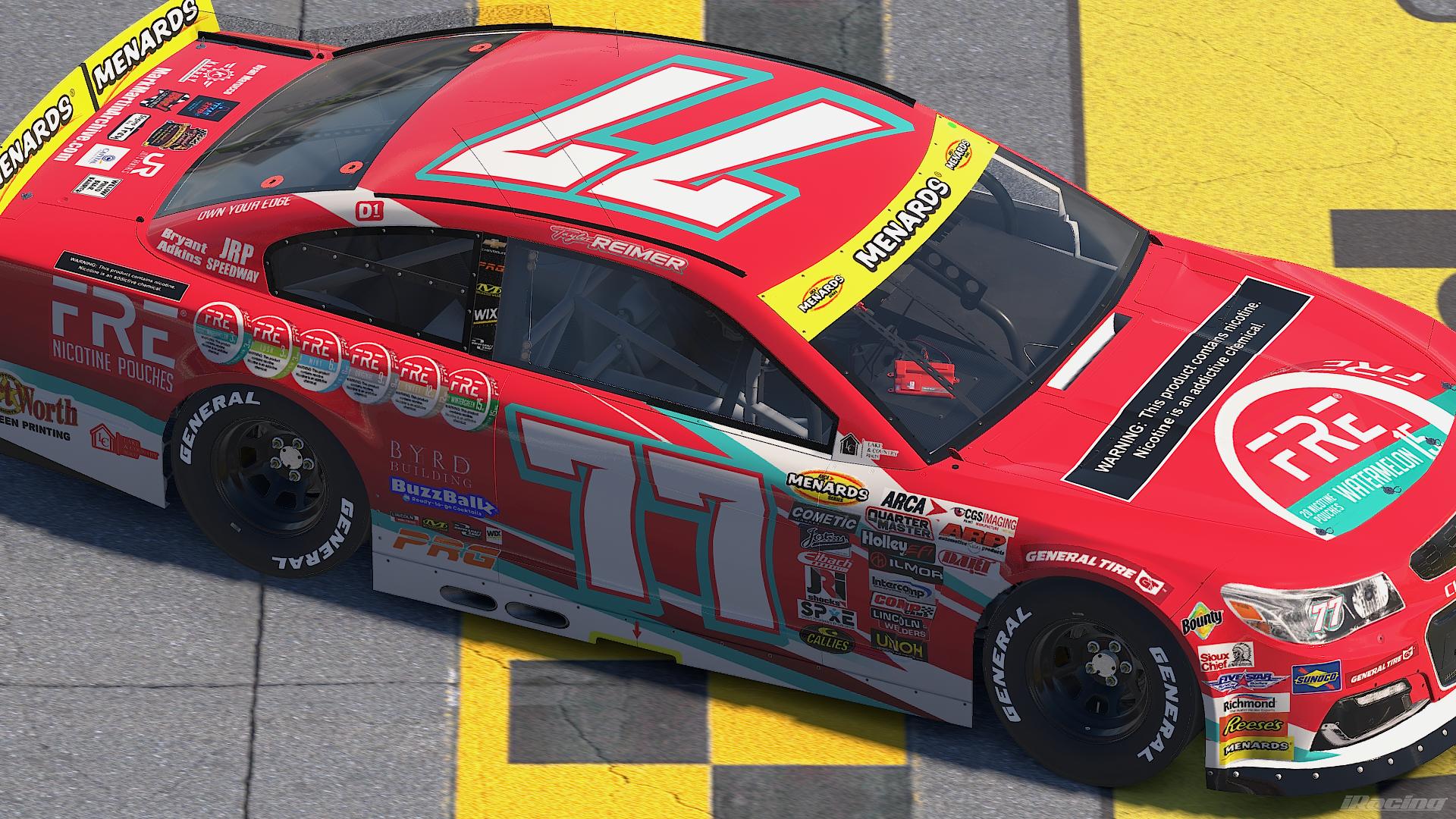 Preview of 2026 Taylor Reimer "FRE Nicotine Pouches" ARCA Chevy SS by Christopher J A.
