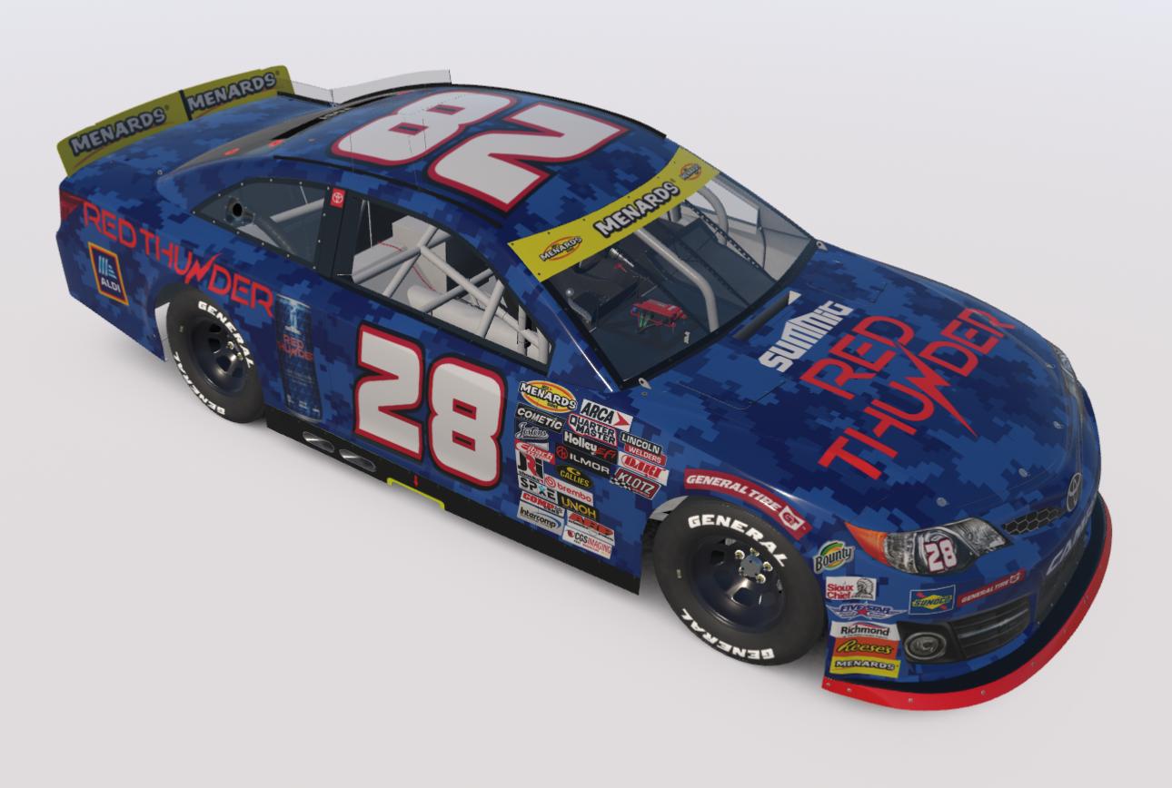 Preview of Red Thunder ARCA Camry - Sim Stamped by Matt Yost