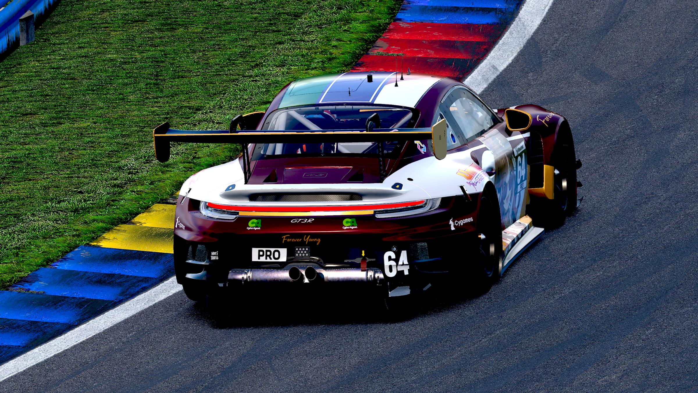 Preview of Umamusume: Pretty Derby - Forever Young (Porsche 992 GT3 R - GT Sprint) [Anime/Itasha] by Mitchell Hooi