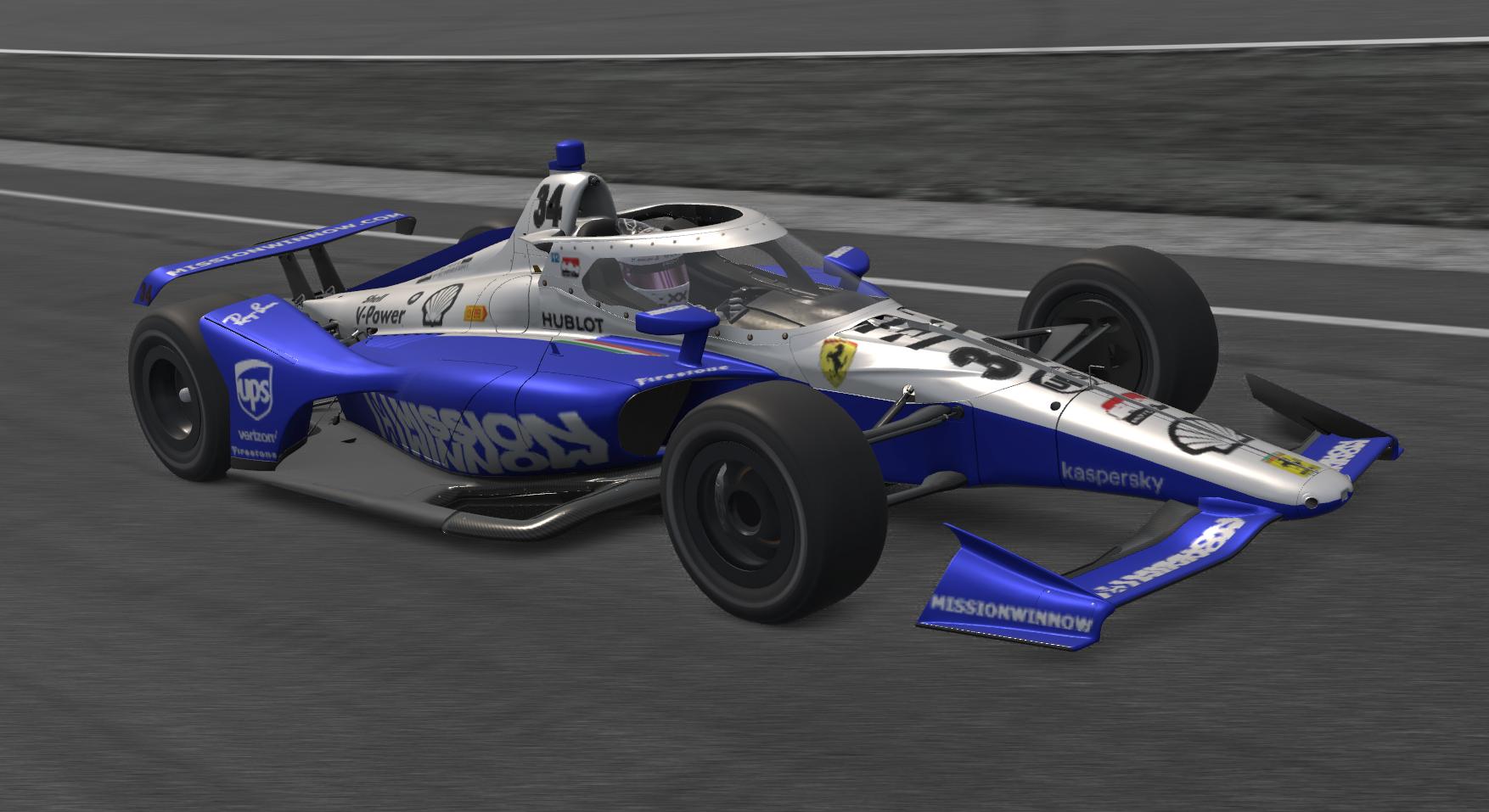 Preview of Ferrari Indy 500 Sean Bull Design Concept Blue by Vasiliy S.