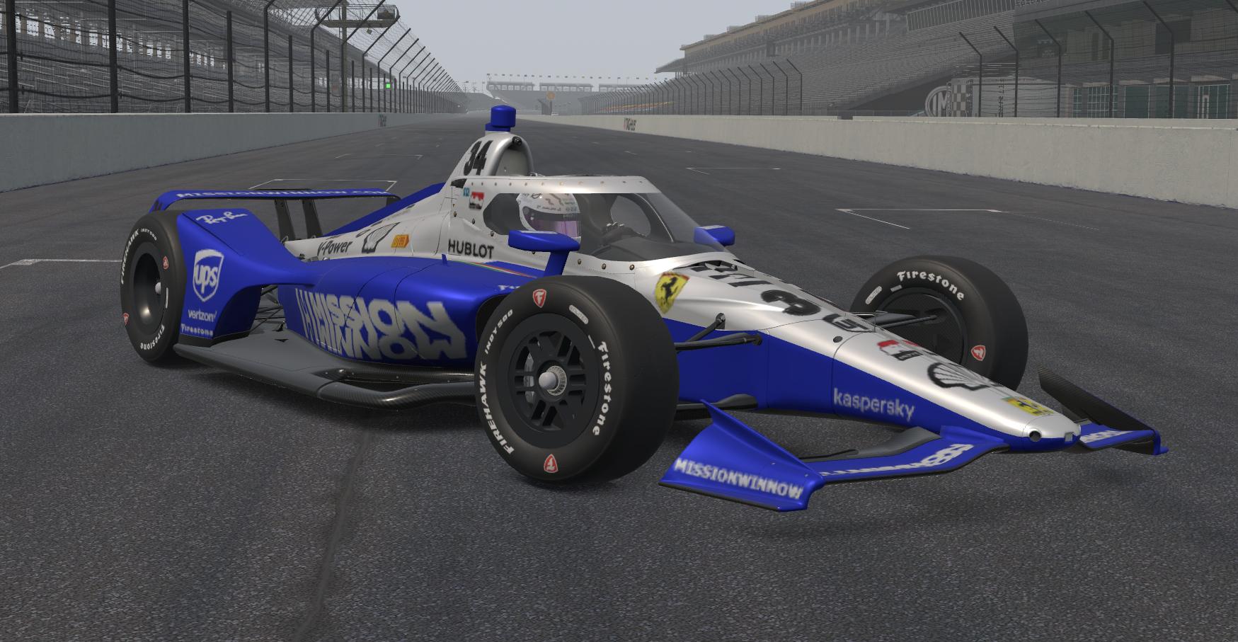 Preview of Ferrari Indy 500 Sean Bull Design Concept Blue by Vasiliy S.