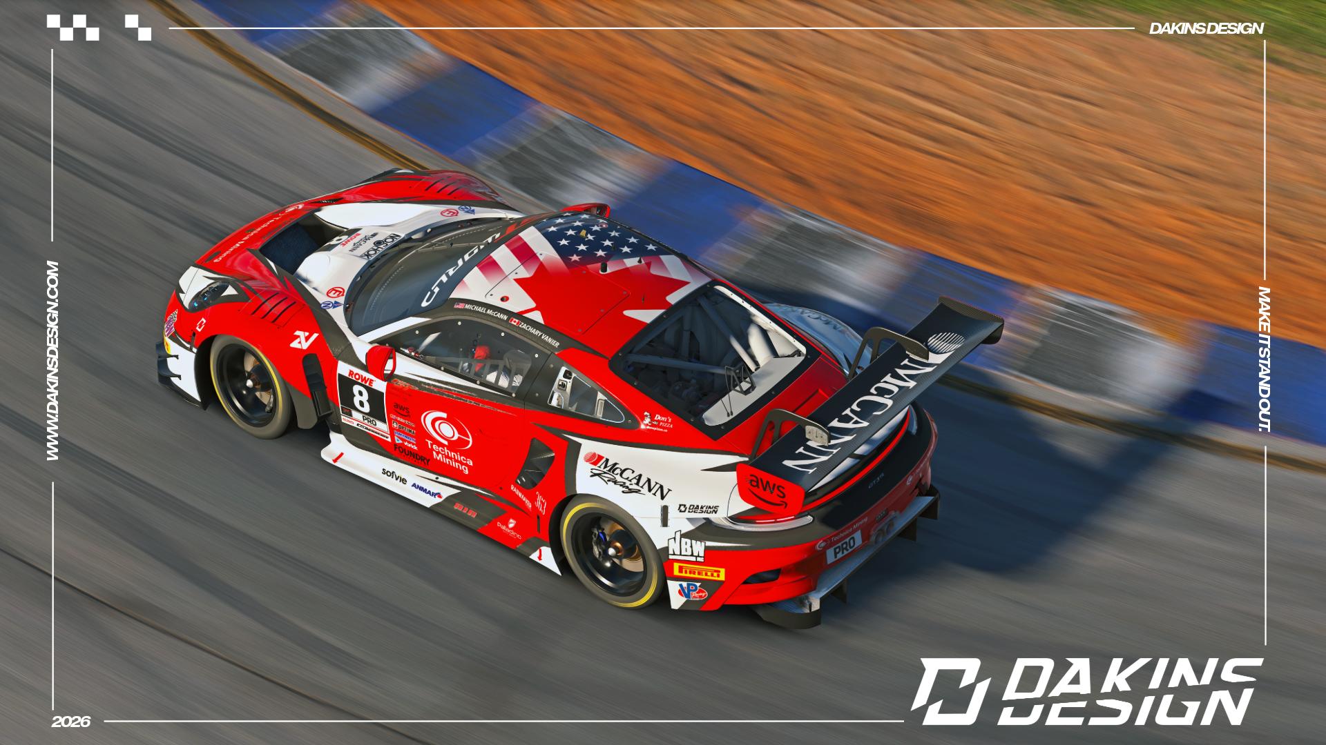 Preview of OFFICIAL McCann Racing x Technica Mining Porsche 911 992.2 GT3-R GT World Challenge America PRO by Jason Dakins