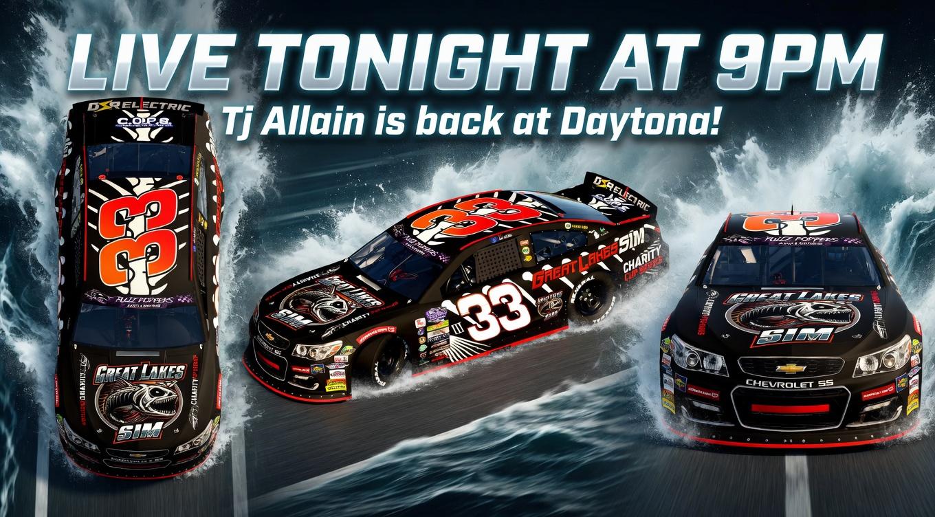 Preview of #Bad2TheBone Great Lakes Sim Charity Cup Series  by Tj Allain