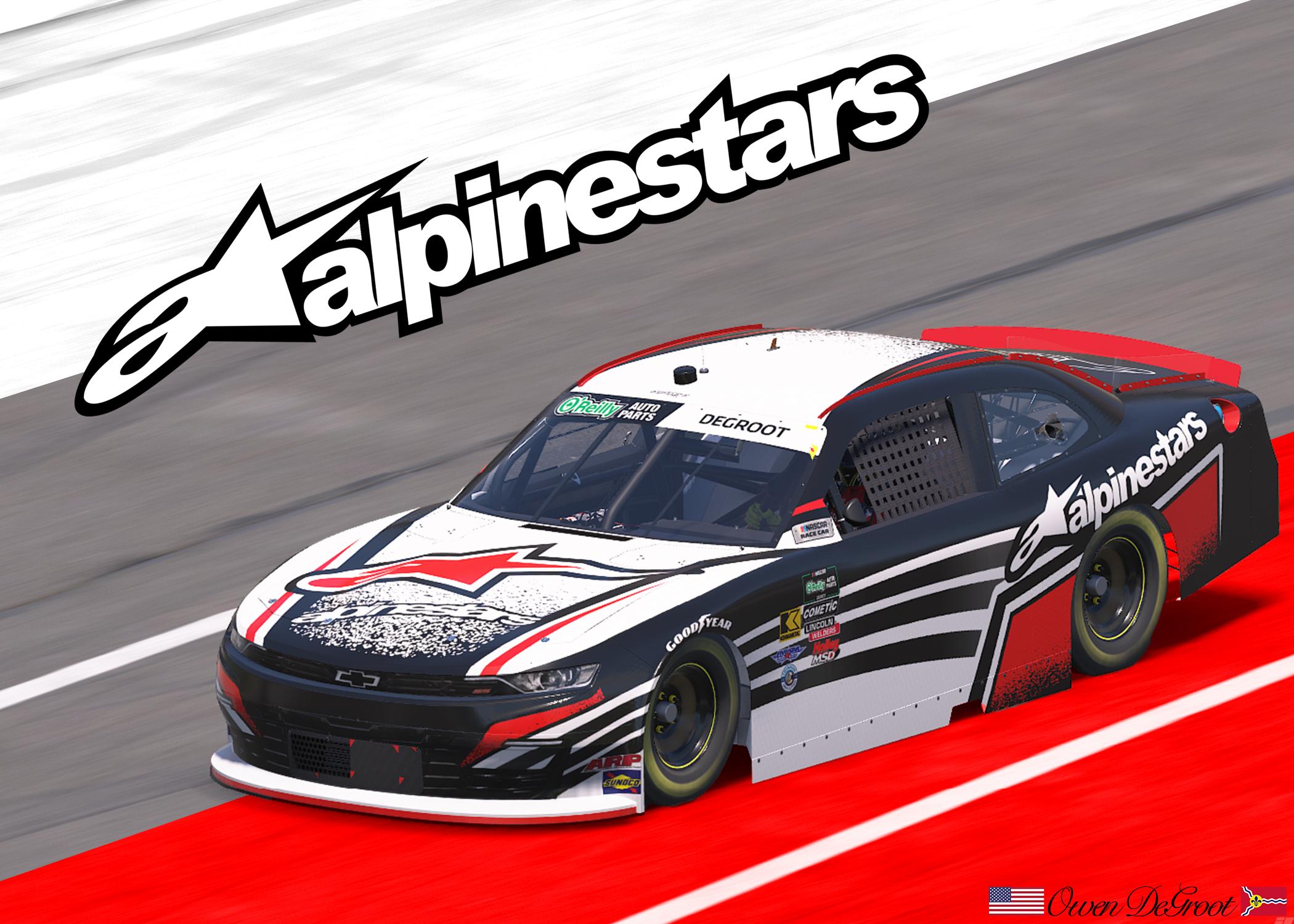 Preview of Alpinestars Techstar Nomur - Black White Red by Owen DeGroot