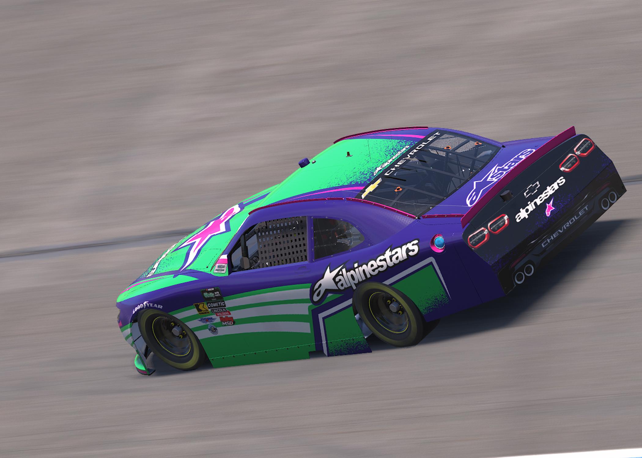 Preview of Alpinestars Techstar Nomur - Purple Green Pink by Owen DeGroot