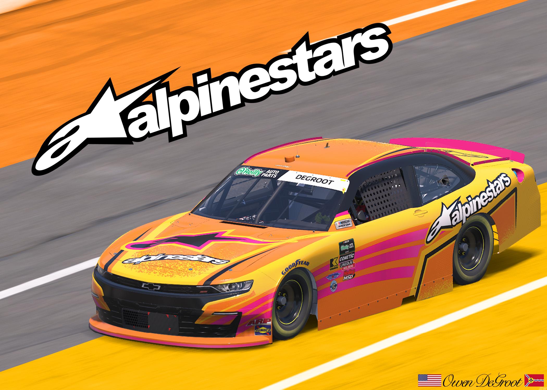 Preview of Alpinestars Techstar Nomur - Yellow Orange Pink by Owen DeGroot