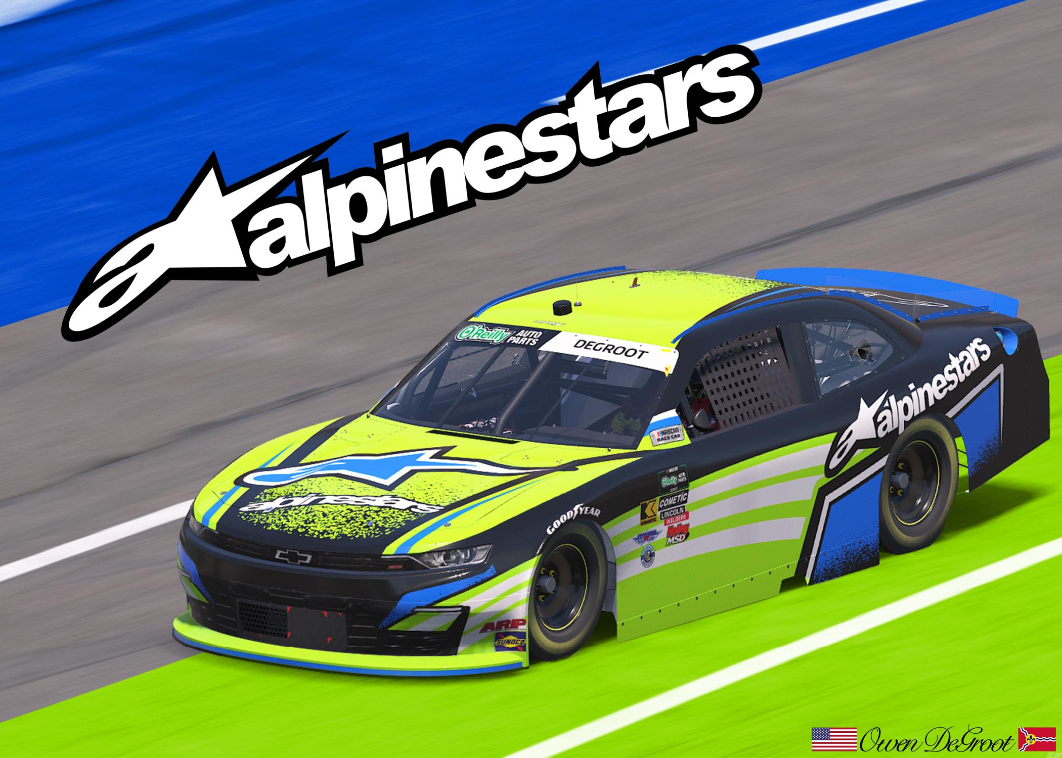 Preview of Alpinestars Techstar Nomur - Black Green Blue by Owen DeGroot