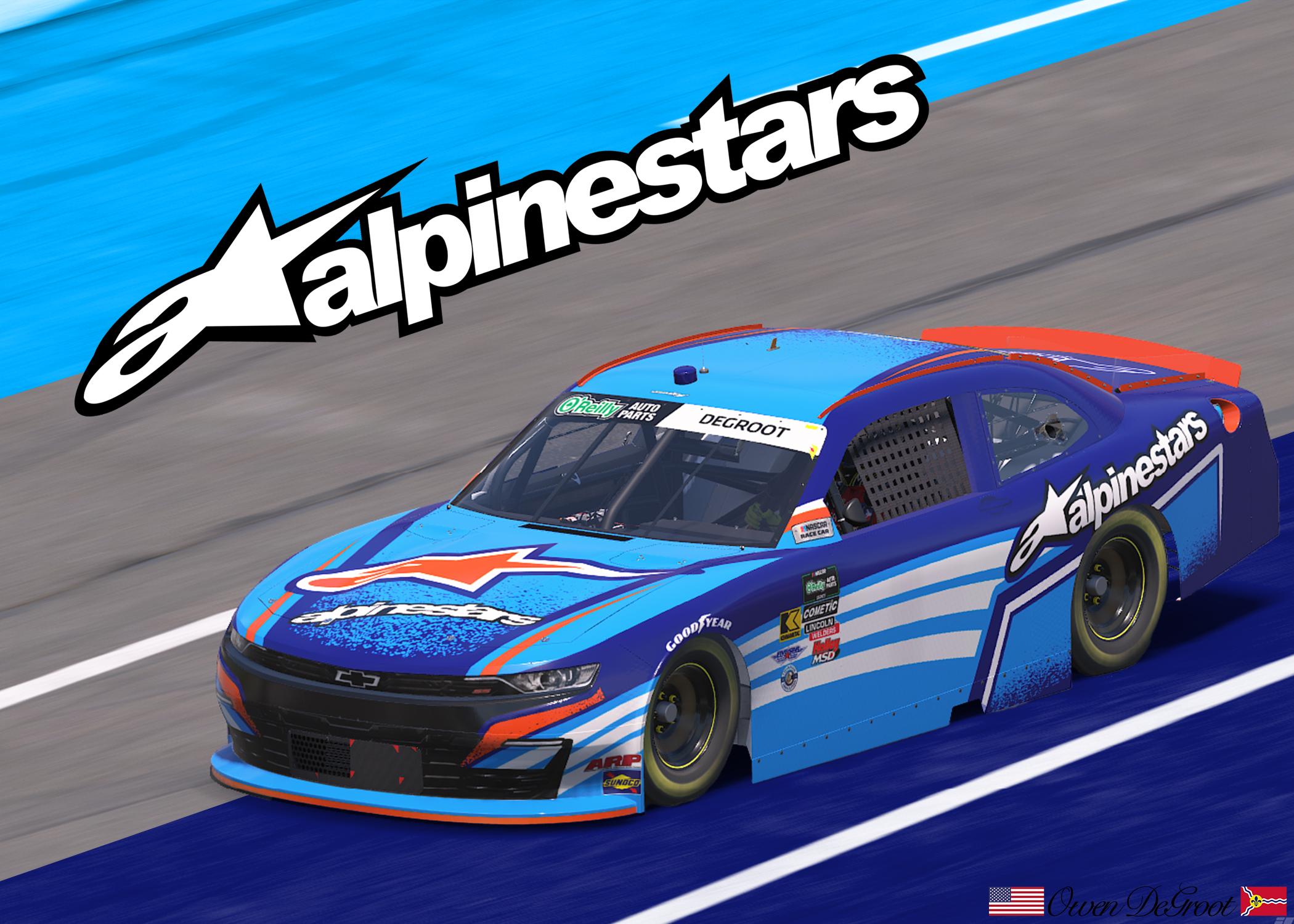 Preview of Alpinestars Techstar Nomur - Blue Blue Orange by Owen DeGroot