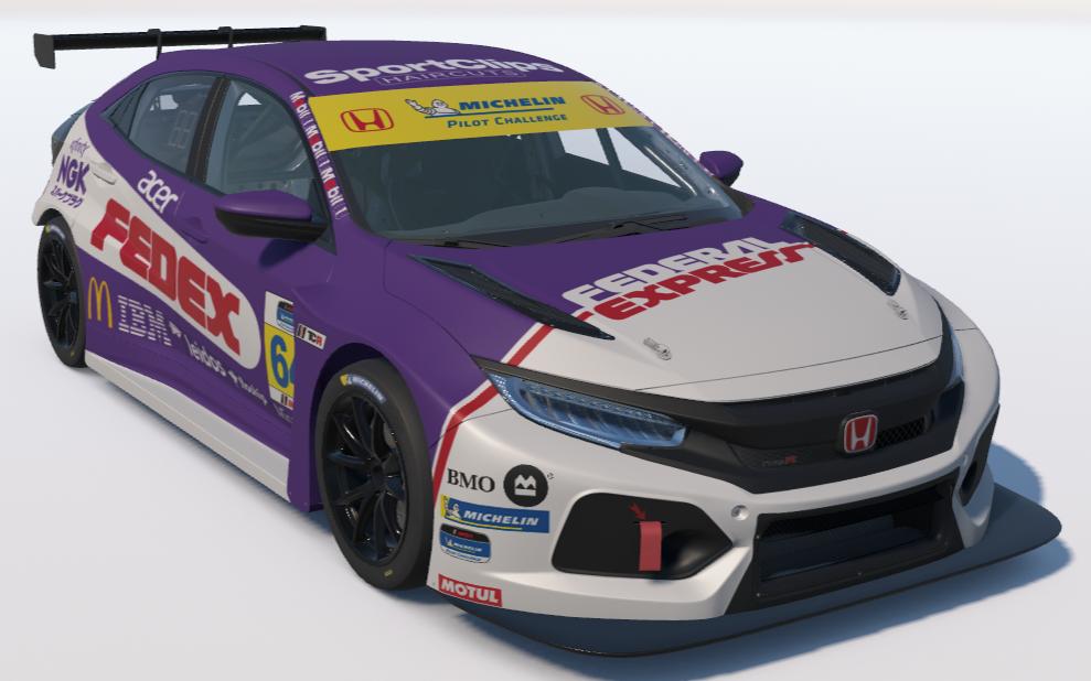 Preview of Federal Express/FedEX Hona Civic Type R TCR by Ronald Lawson2