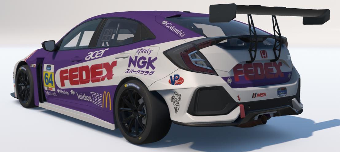 Preview of Federal Express/FedEX Hona Civic Type R TCR by Ronald Lawson2