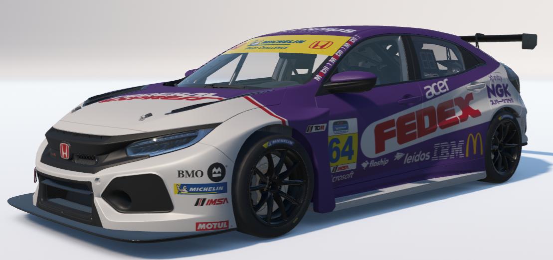 Preview of Federal Express/FedEX Hona Civic Type R TCR by Ronald Lawson2