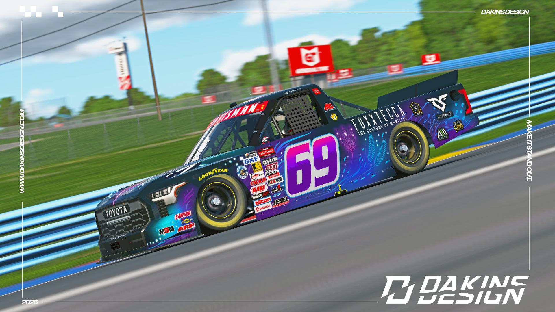 Preview of OFFICIAL #69 Foxxtecca x MBM Motorsports Dystany Spurlock NASCAR Craftsman Truck Series Toyota Tundra TRD PRO by Jason Dakins