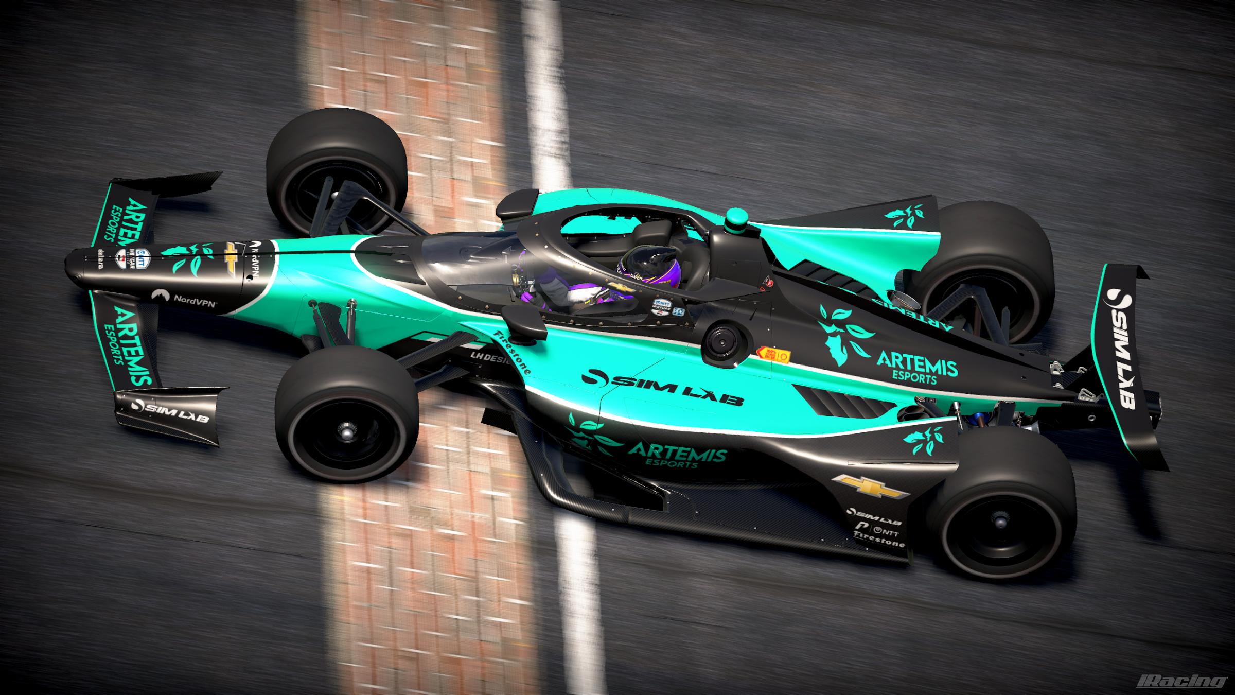 Preview of Artemis Esports Dallara IR18 Indycar by Lucas Hoitsma