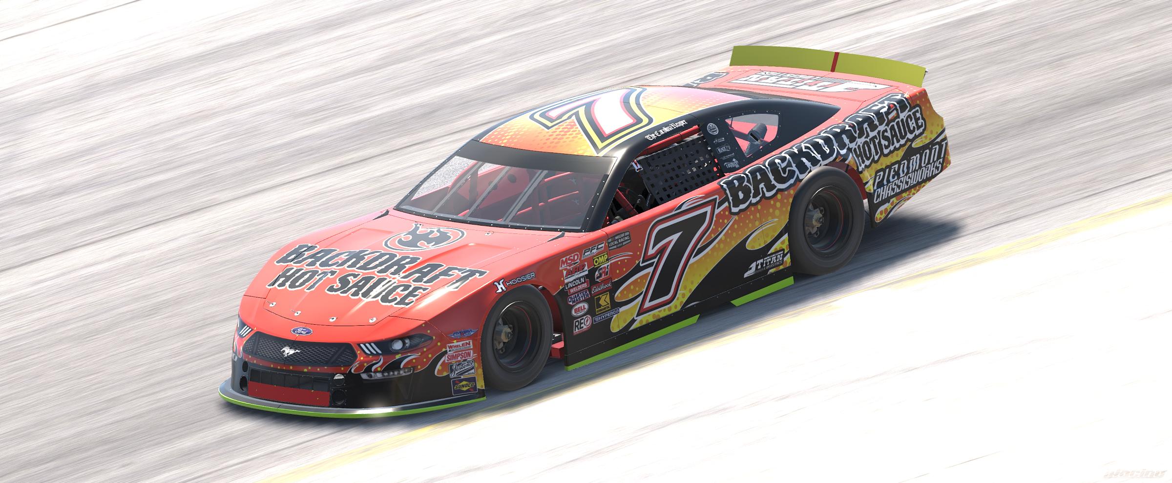 Preview of Backdraft Hot Sauce Ford Mustang [Fictional]  by Guy Driggers