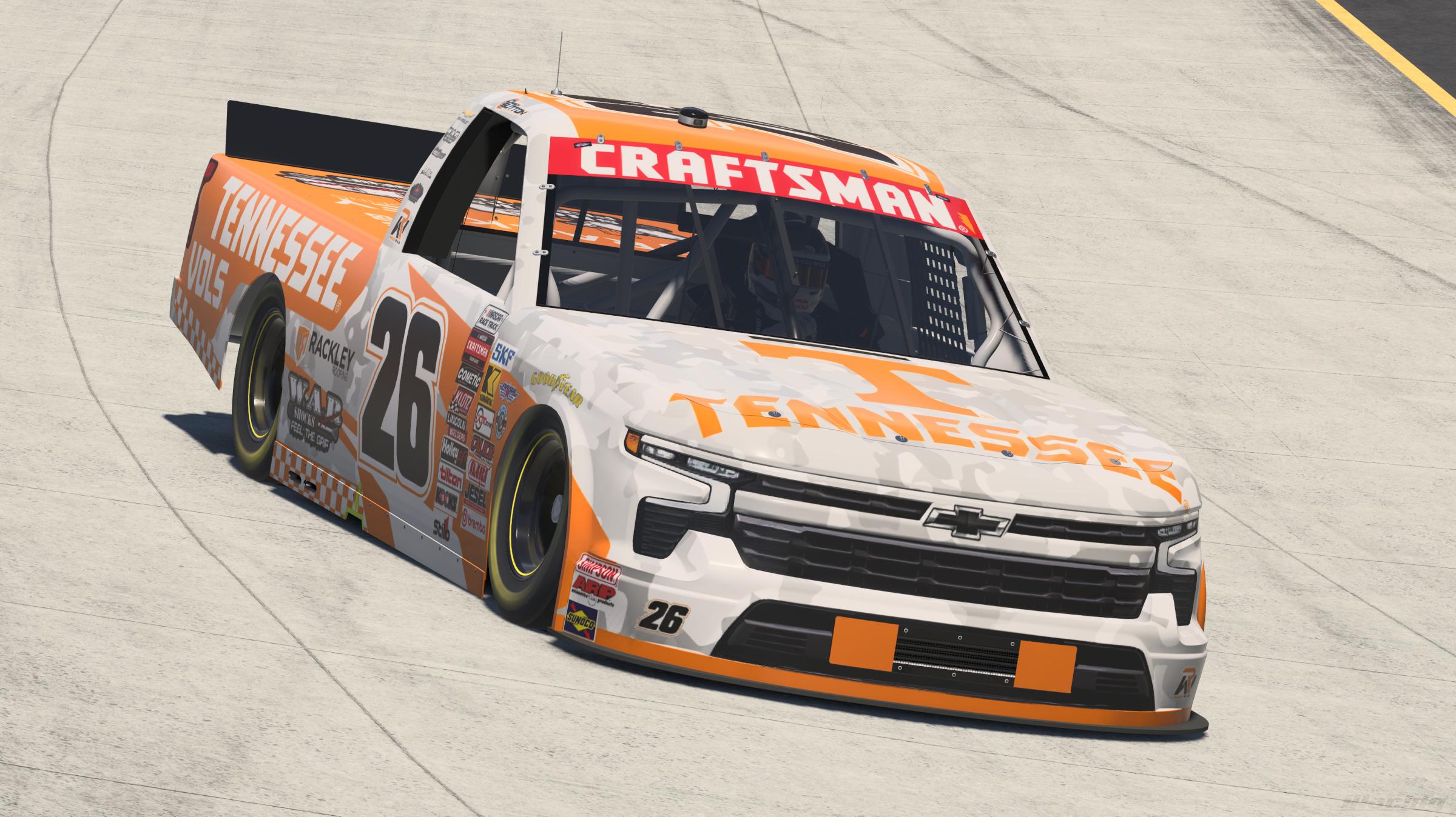 Preview of 2026 Dawson Sutton #26 Tennessee Vols Silverado - Sim-Stamped # by Landon Rock
