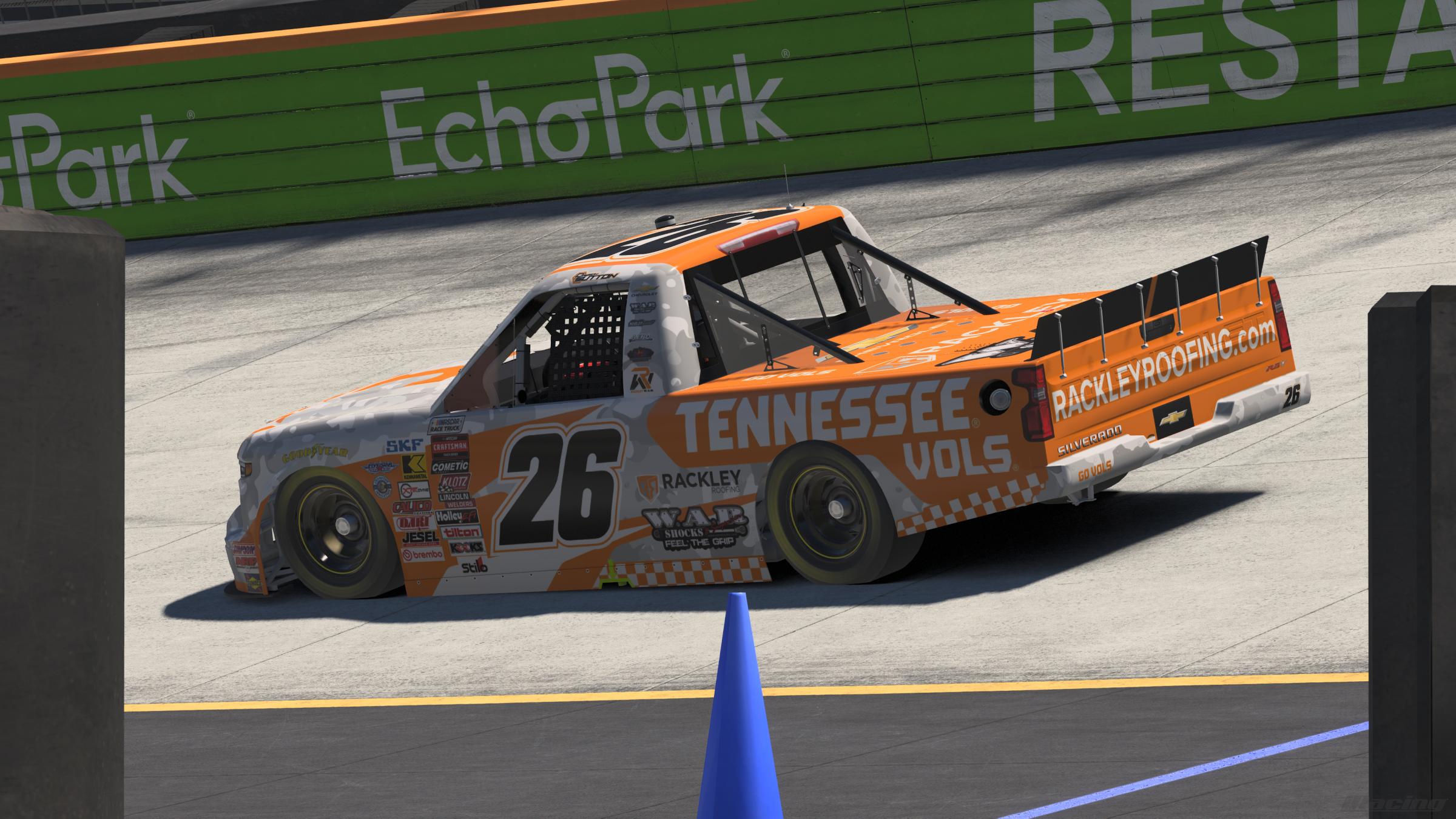 Preview of 2026 Dawson Sutton #26 Tennessee Vols Silverado - Sim-Stamped # by Landon Rock