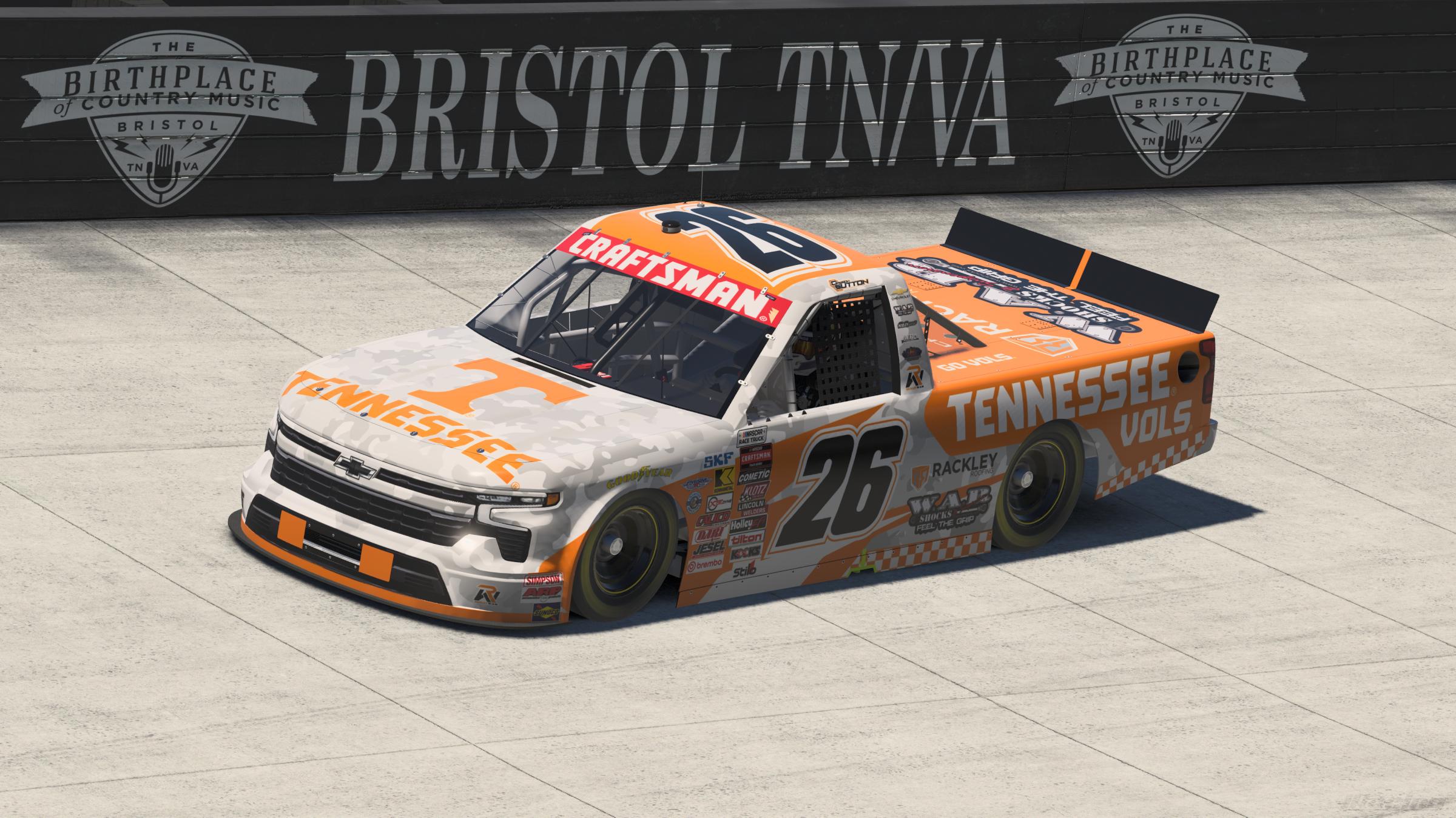 Preview of 2026 Dawson Sutton #26 Tennessee Vols Silverado - Sim-Stamped # by Landon Rock
