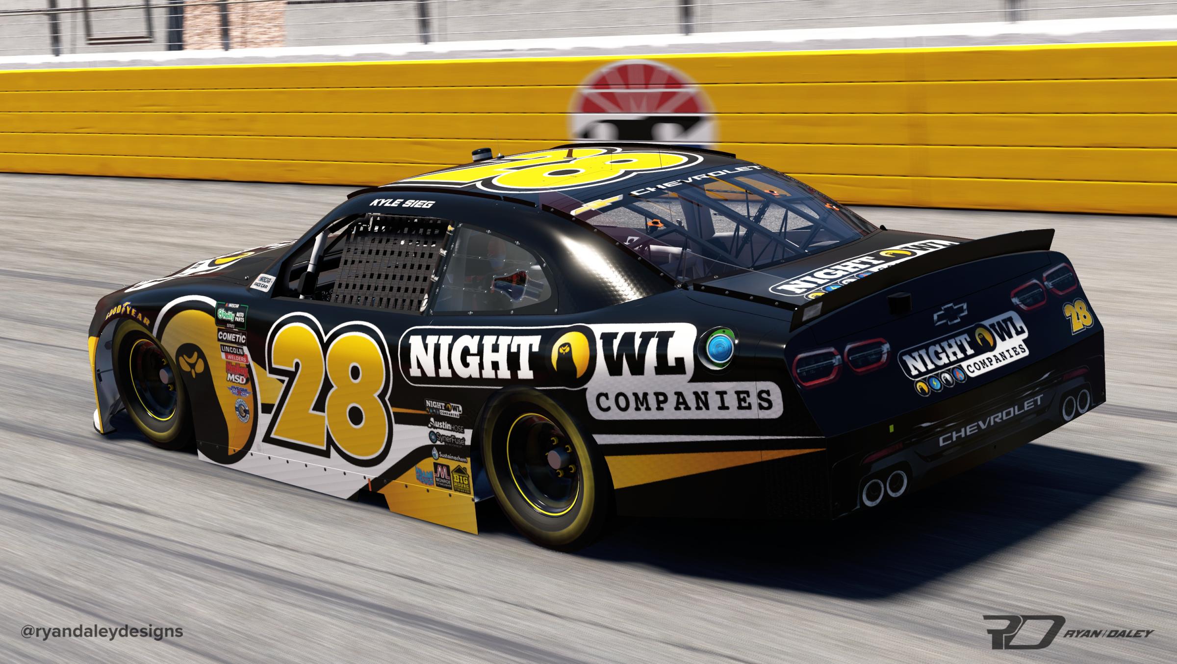 Preview of Official 2026 #28 Kyle Sieg Night Owl No Num by Ryan Daley