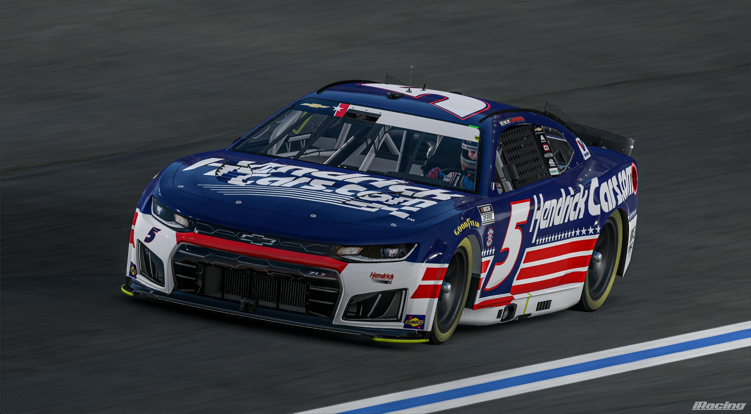 Preview of 2026 Kyle Larson Patriotic HendrickCars.com #5 Chevrolet by Owen Chybinski