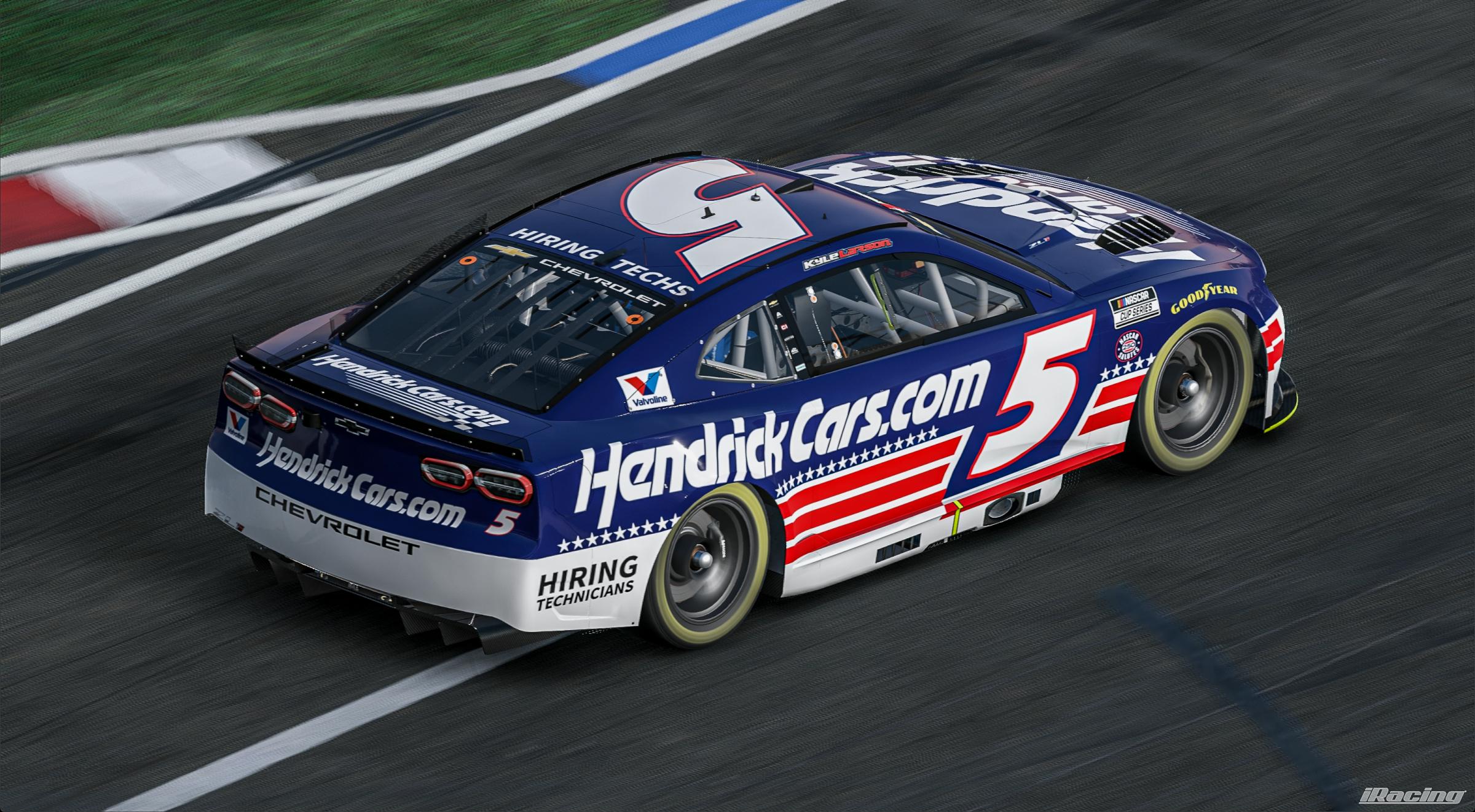 Preview of 2026 Kyle Larson Patriotic HendrickCars.com #5 Chevrolet by Owen Chybinski