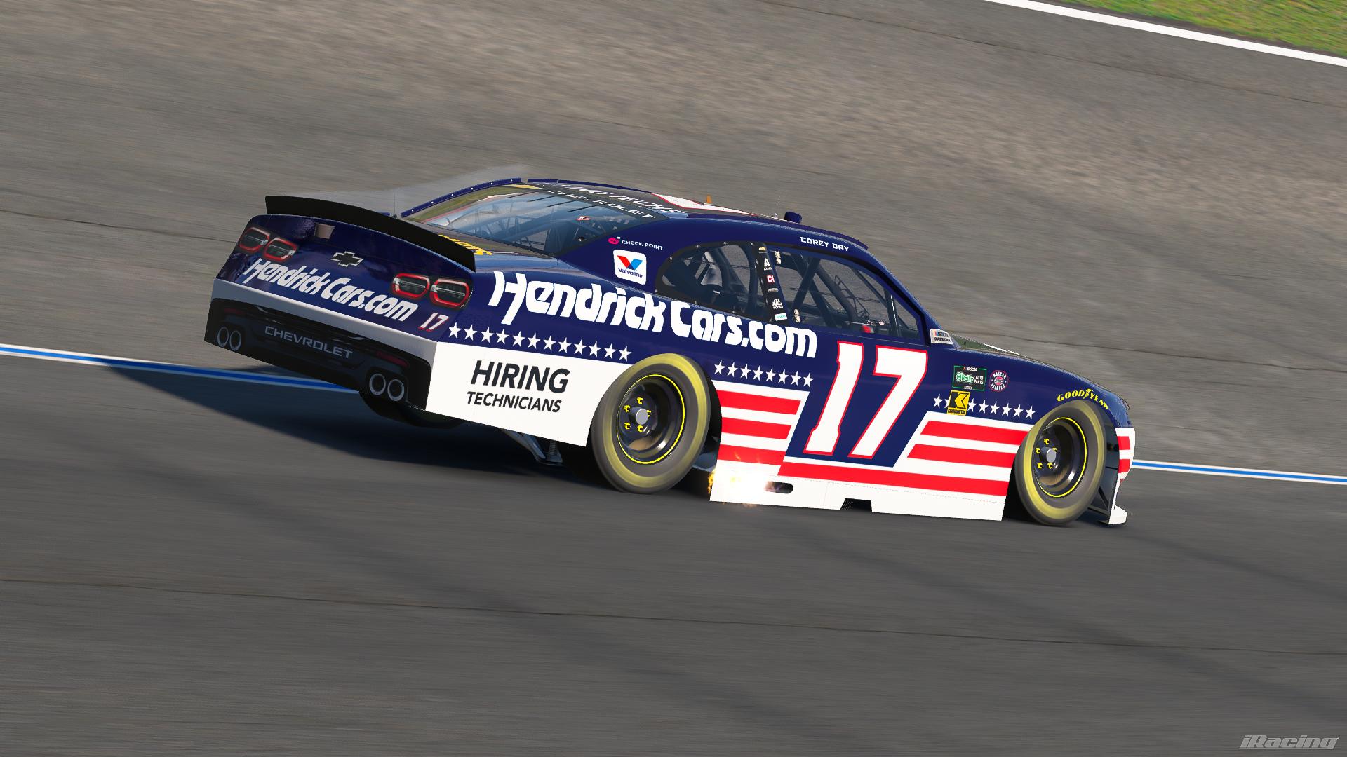 Preview of 2026 Corey Day HendrickCars.Com PATRIOTIC Chevrolet by Jarrett Leu