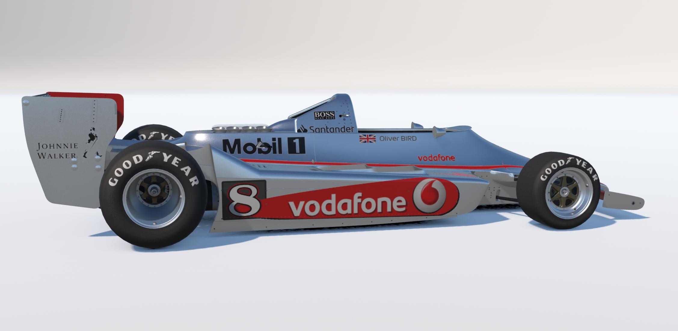 Preview of Vodafone McLaren fictional custom paint for Oliver Bird by Keith Archer