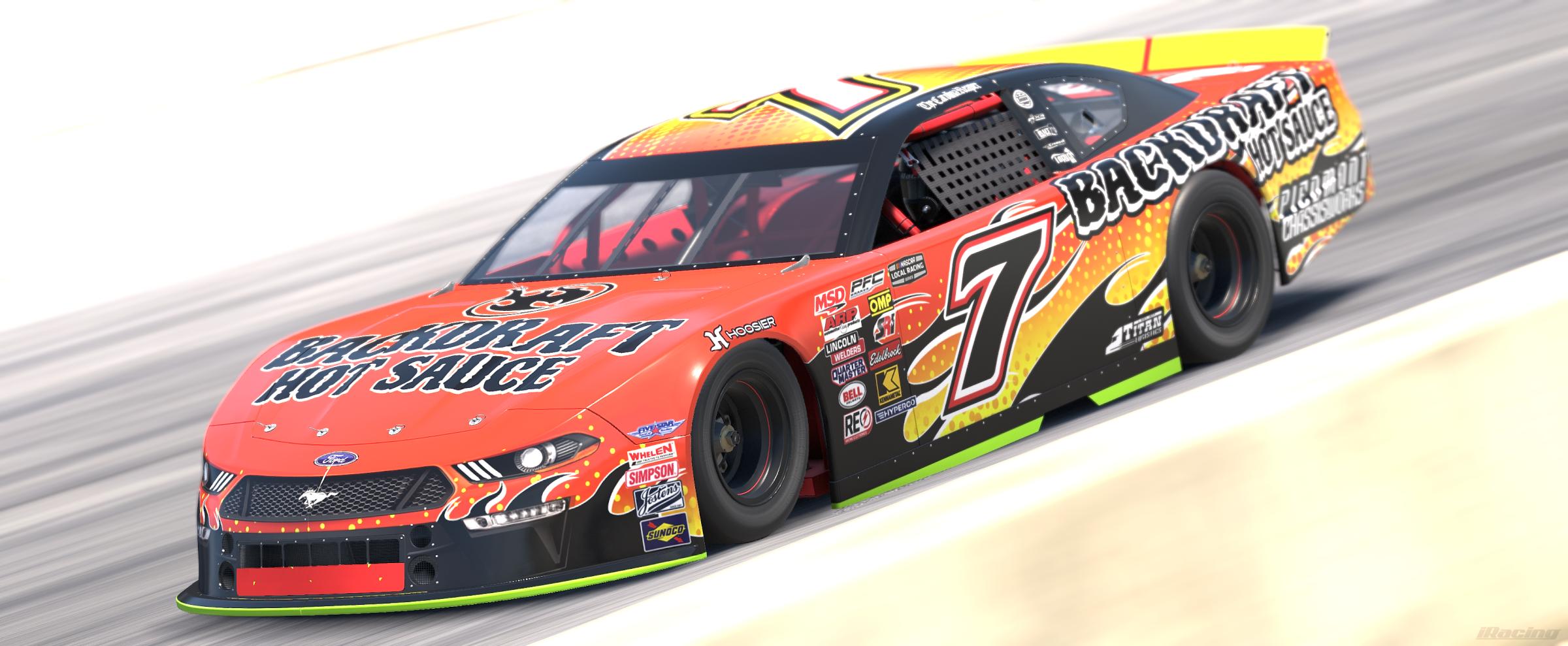 Preview of [UNSTAMPED] Backdraft Hot Sauce Ford Mustang by Guy Driggers