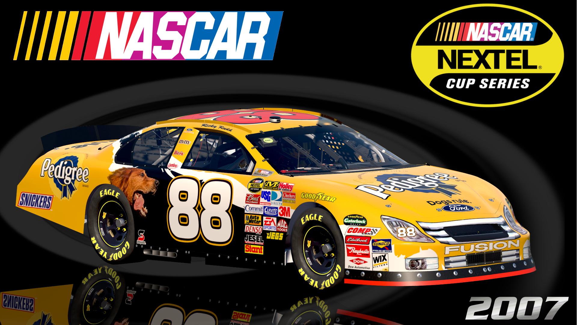 Preview of #88 Ricky Rudd 2007 Pedigree Ford Fusion Sim Stamped Number by Christian Budd