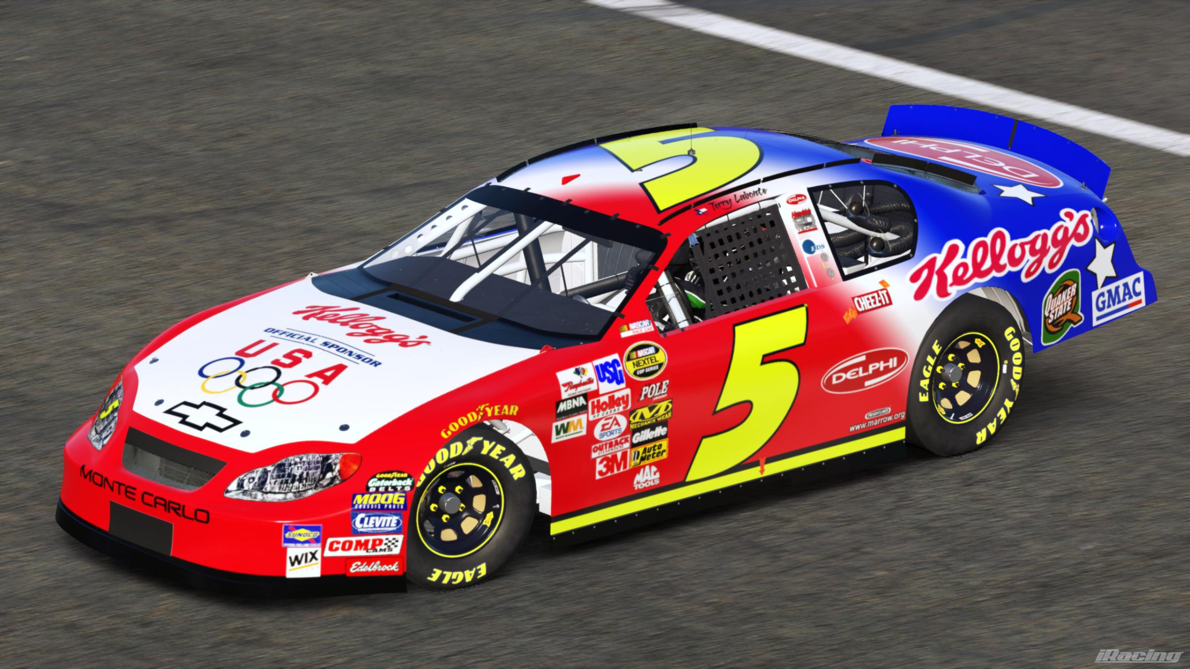 Preview of Terry Labonte 2004 Kelloggs/ USA Olympics (Sim #) by Gary P.