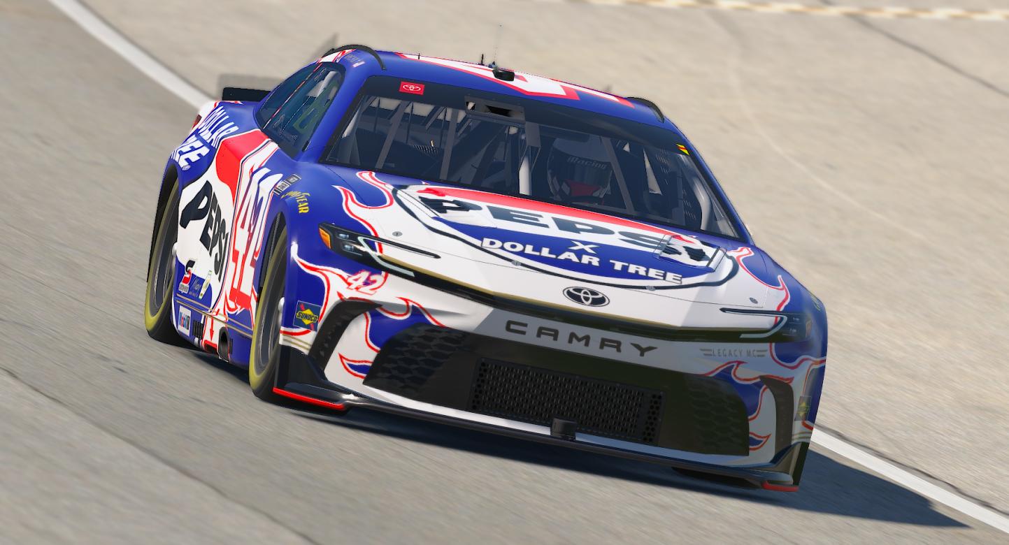Preview of John Hunter Nemechek #42 Pepsi X Dollar Tree 2026 Concept by Lane Sanders