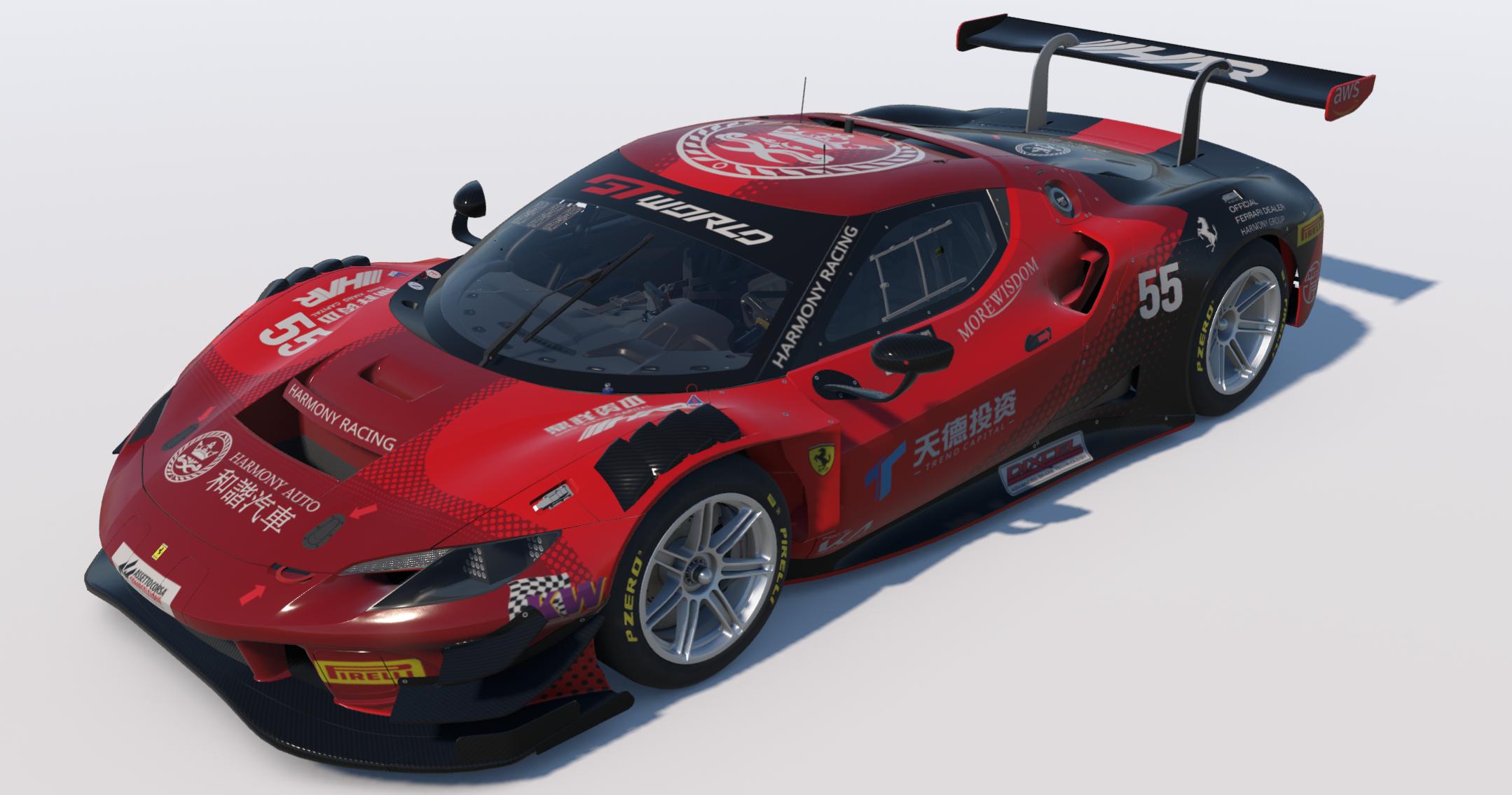Preview of Harmony Racing Car #55 GTWC Asia 2025 - Champions Warhorse by Keith Archer