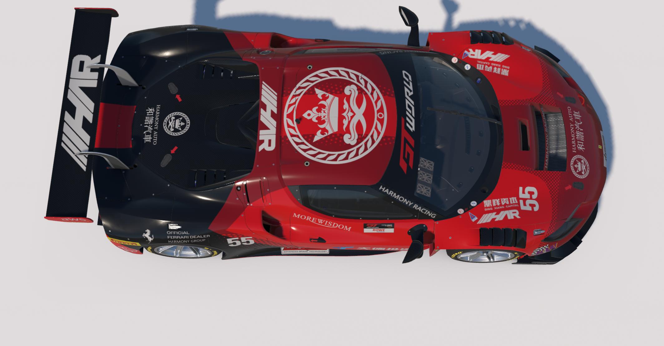 Preview of Harmony Racing Car #55 GTWC Asia 2025 - Champions Warhorse by Keith Archer