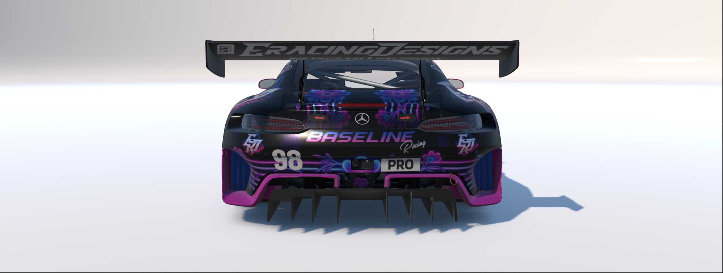 Preview of 2026 Nathan Schoofs E Racing Designs/Baseline Racing "Flower Power" Mercedes AMG GT3 W/ Spec Map by Rob Evans