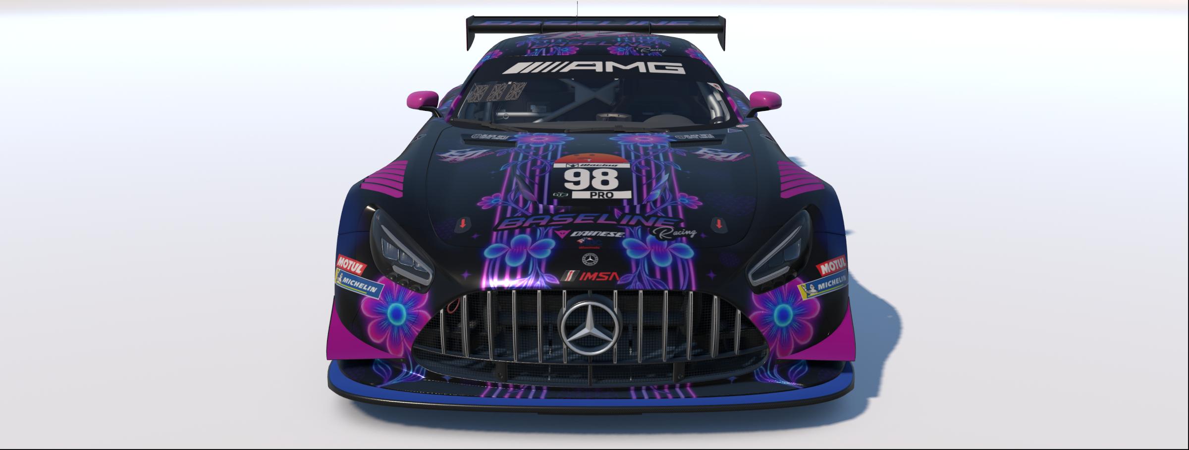 Preview of 2026 Nathan Schoofs E Racing Designs/Baseline Racing "Flower Power" Mercedes AMG GT3 W/ Spec Map by Rob Evans