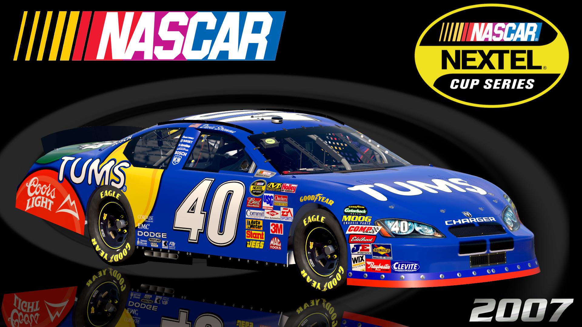 Preview of #40 David Stremme 2007 Tums Dodge Charger Sim Stamped Number by Christian Budd